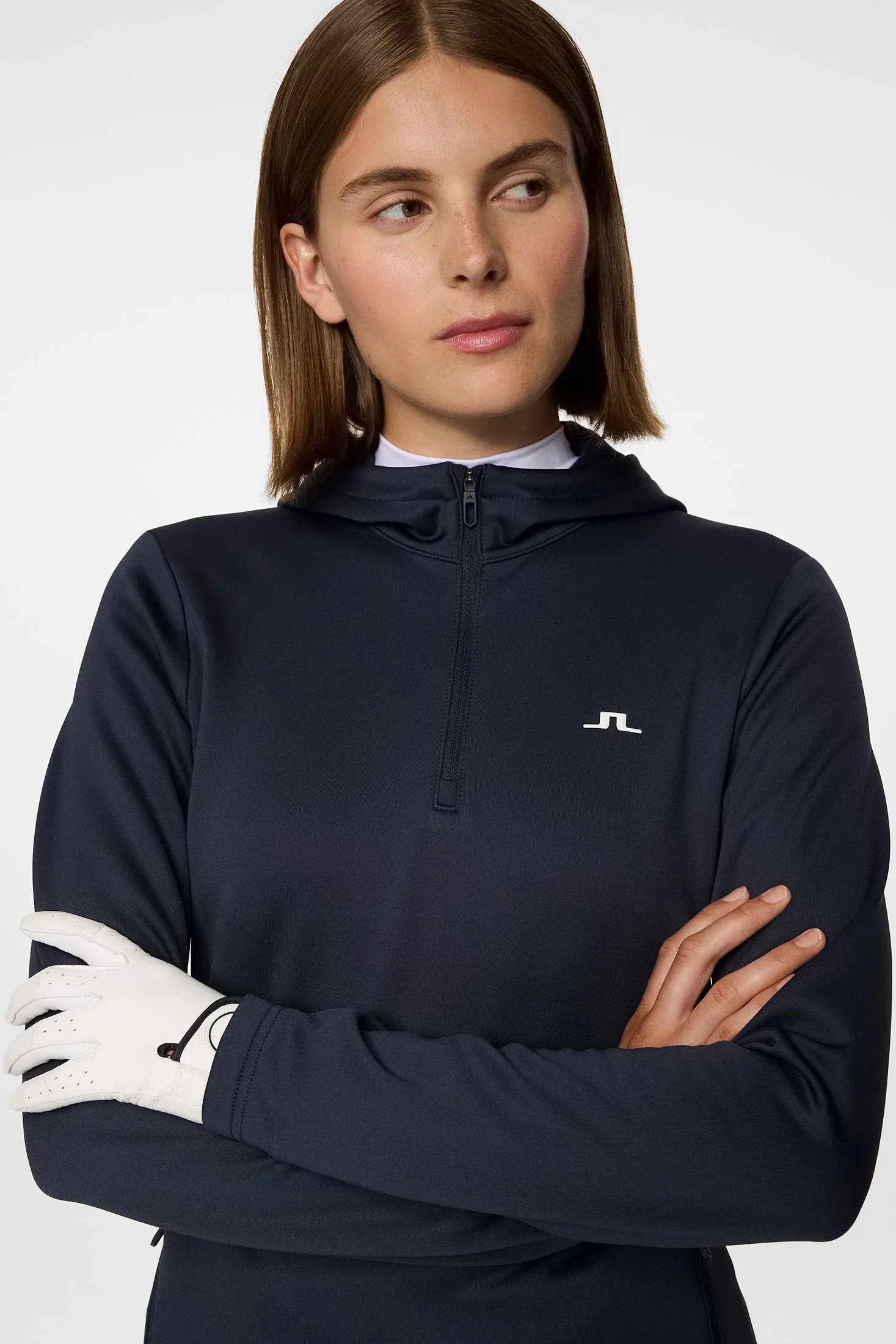Aerialle Quarter Zip Hood / JL Navy sold by J. Lindeberg product image thumbnail 5