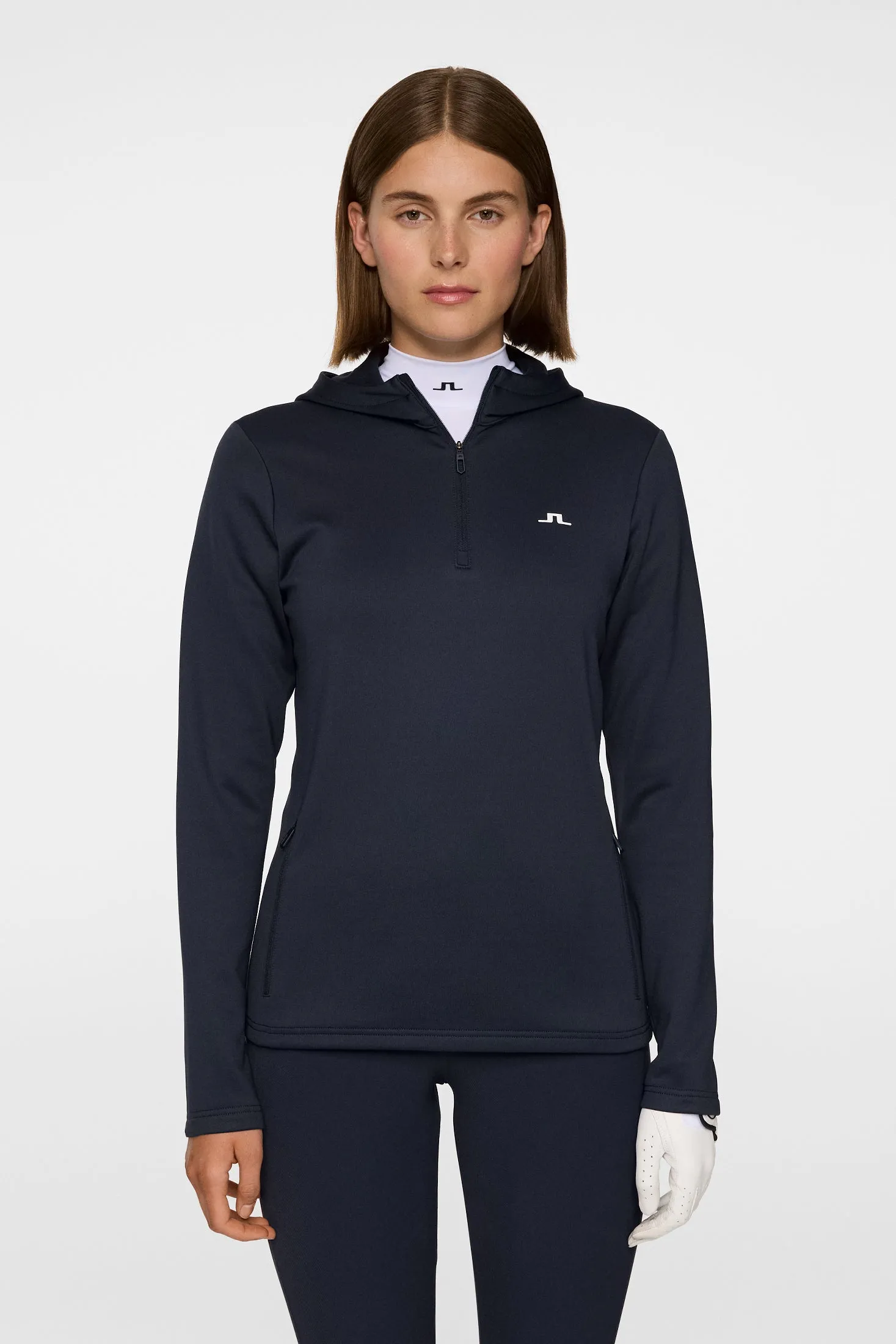 Aerialle Quarter Zip Hood / JL Navy sold by J. Lindeberg product image thumbnail 2