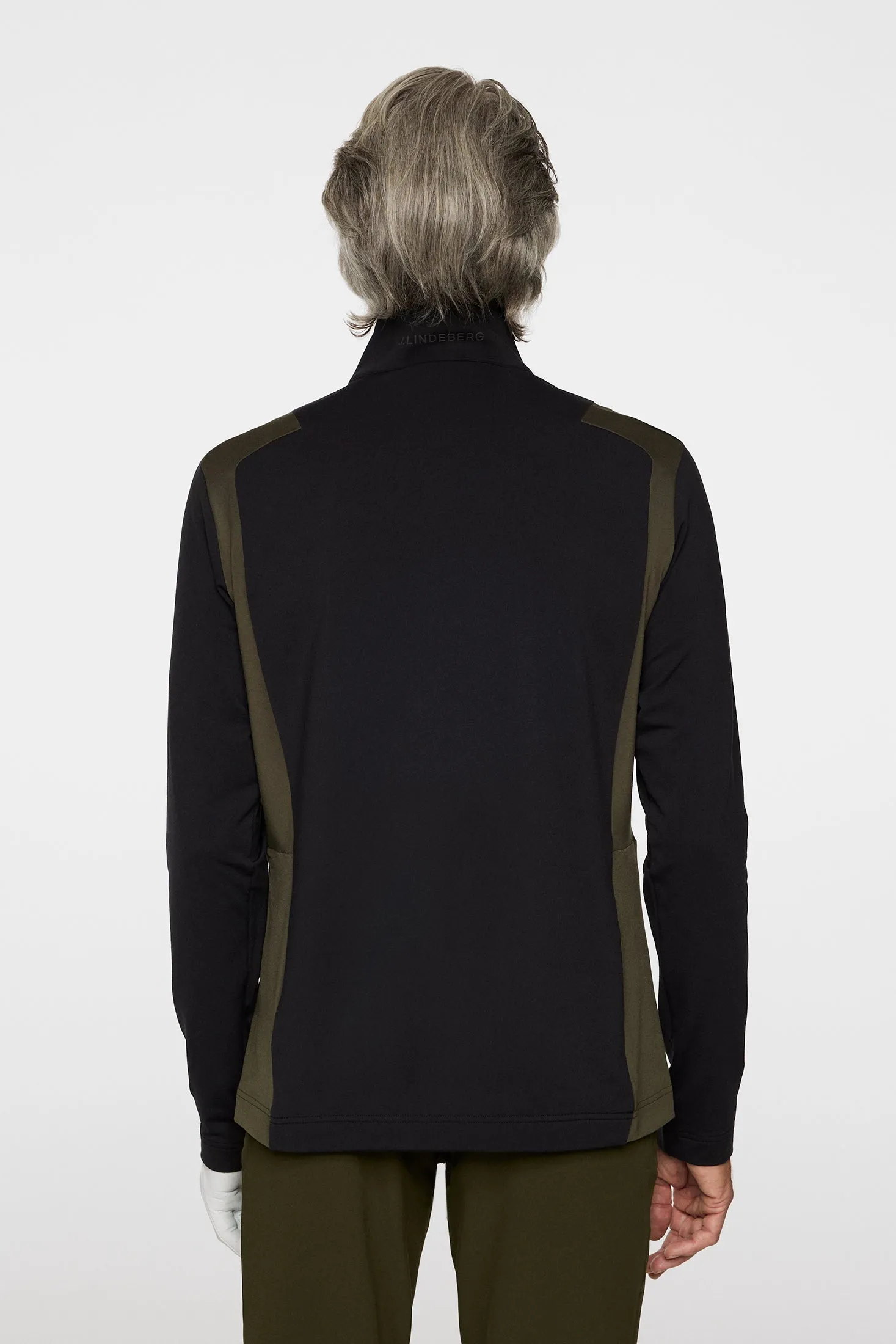 Lukas Quarter Zip Mid Layer / Black sold by J. Lindeberg product image thumbnail 3