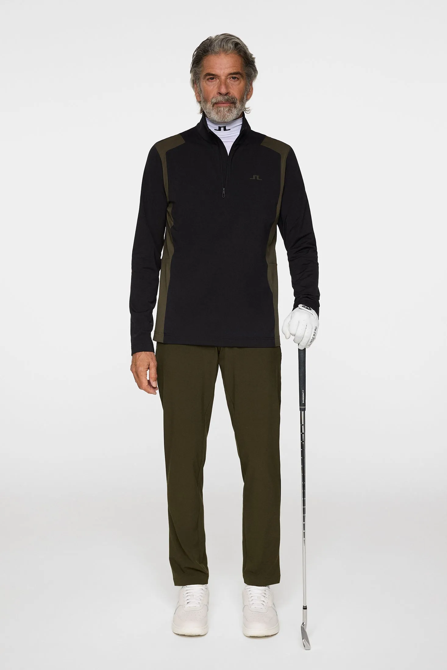 Lukas Quarter Zip Mid Layer / Black sold by J. Lindeberg product image thumbnail 4