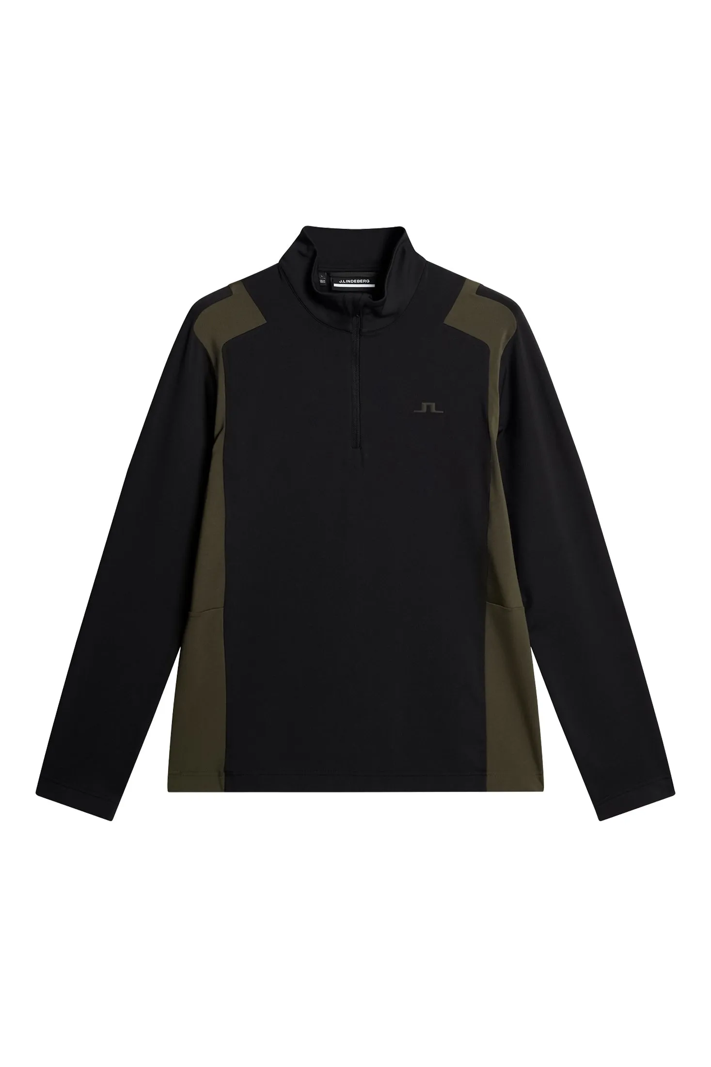 Lukas Quarter Zip Mid Layer / Black sold by J. Lindeberg