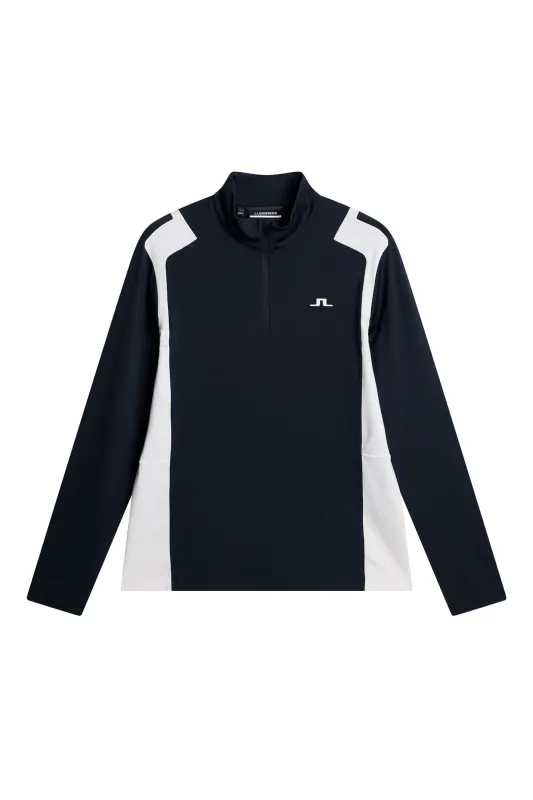 Lukas Quarter Zip Mid Layer / JL Navy sold by J. Lindeberg