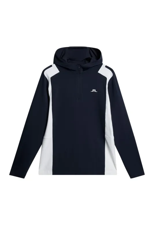 Lukas Quarter Zip Hood / JL Navy sold by J. Lindeberg
