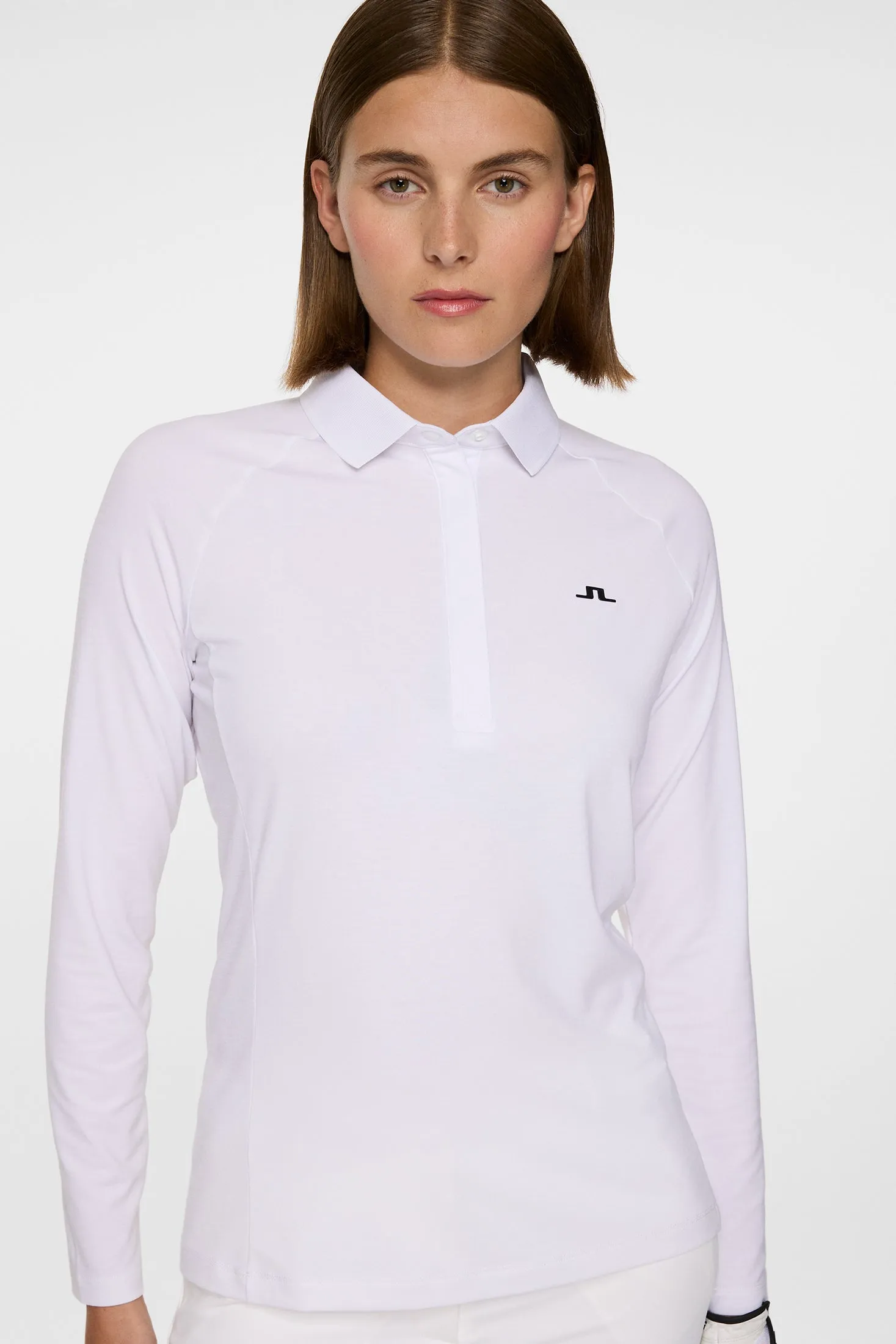 Flor Long Sleeve Polo / White sold by J. Lindeberg product image thumbnail 5