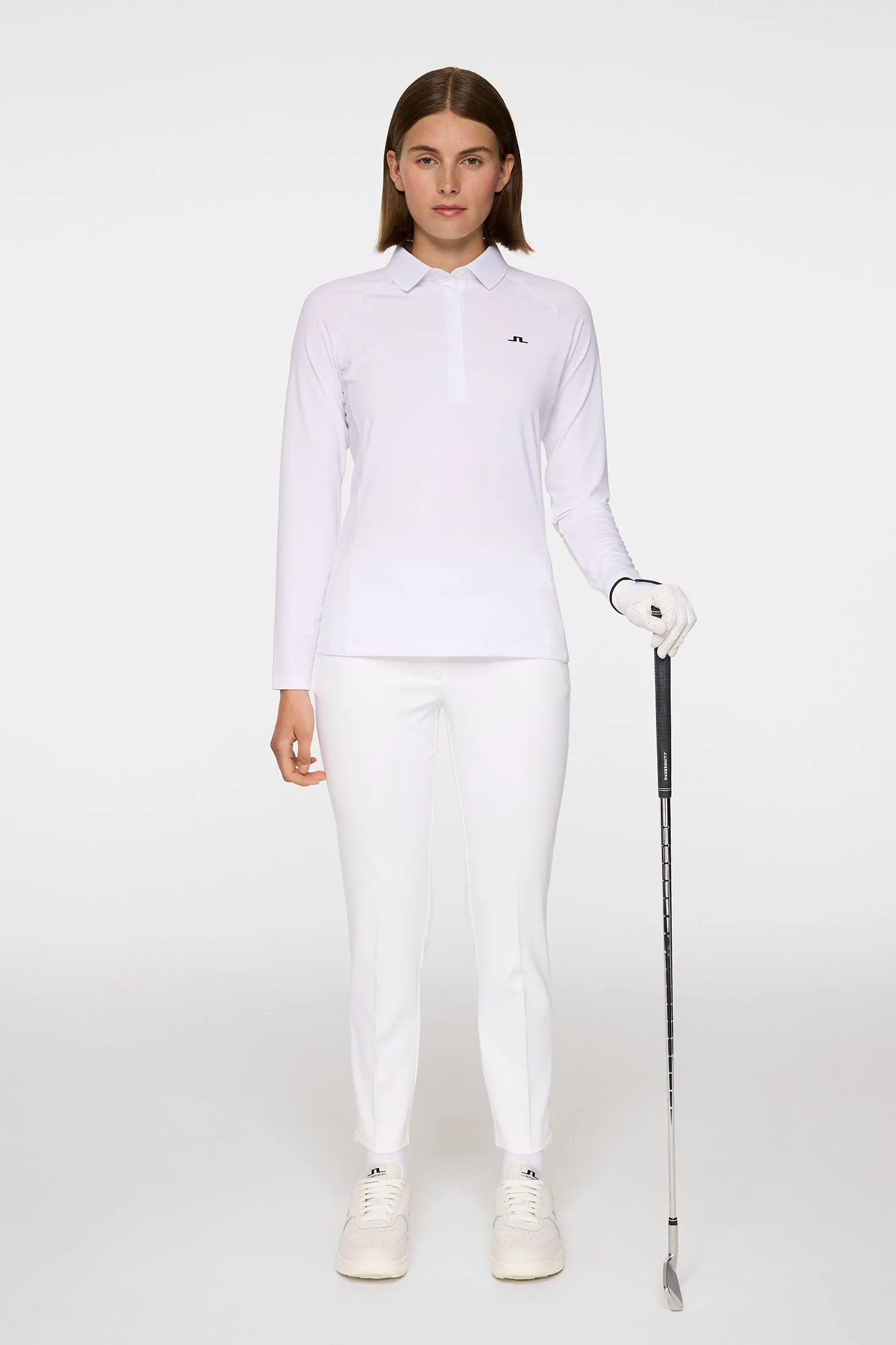 Flor Long Sleeve Polo / White sold by J. Lindeberg product image thumbnail 4