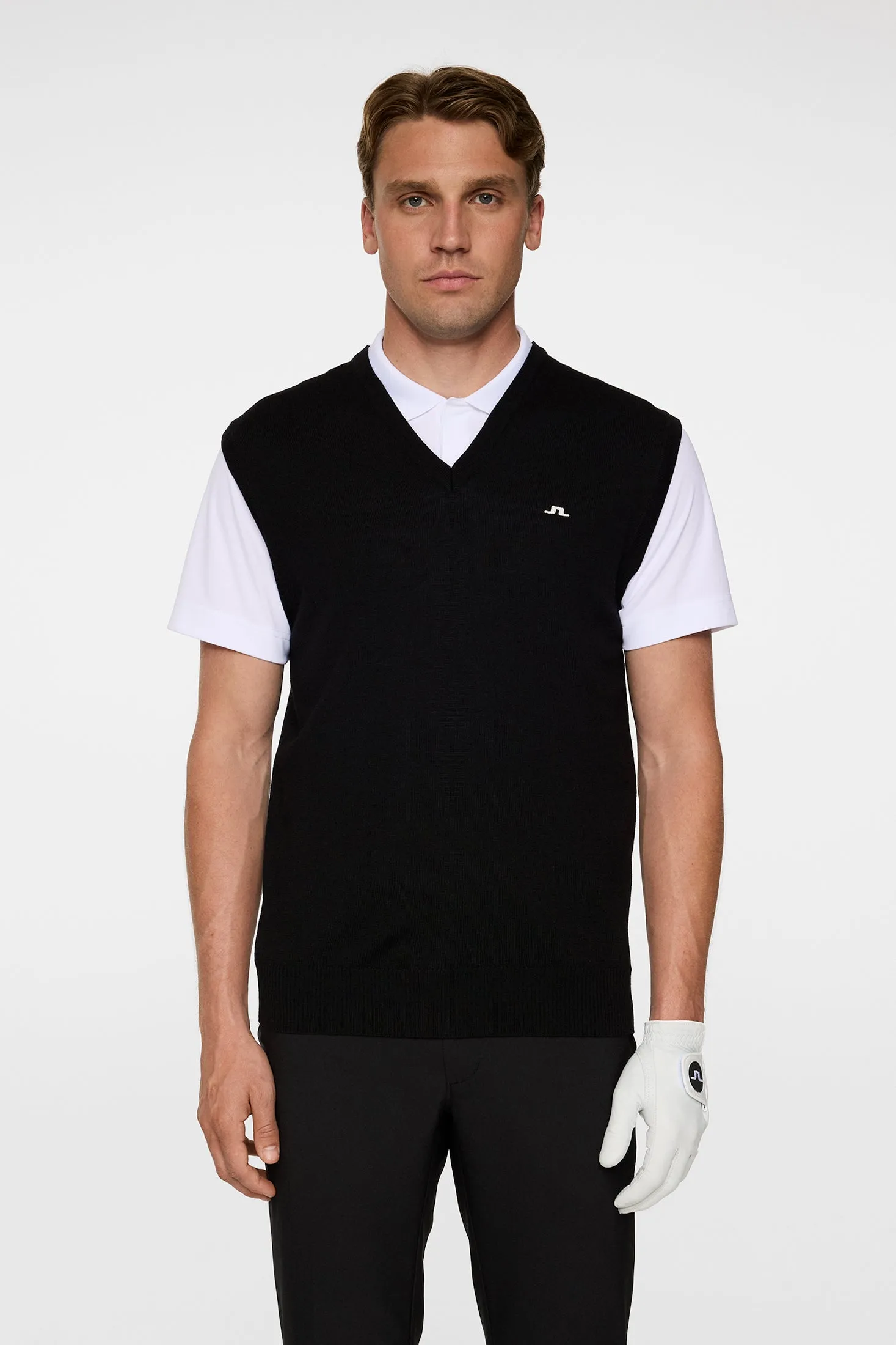 Liam Knitted Vest / Black sold by J. Lindeberg product image thumbnail 2