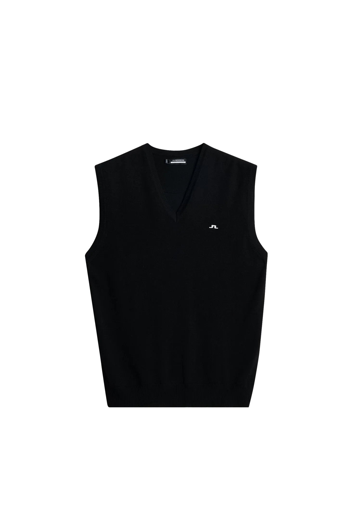 Liam Knitted Vest / Black sold by J. Lindeberg