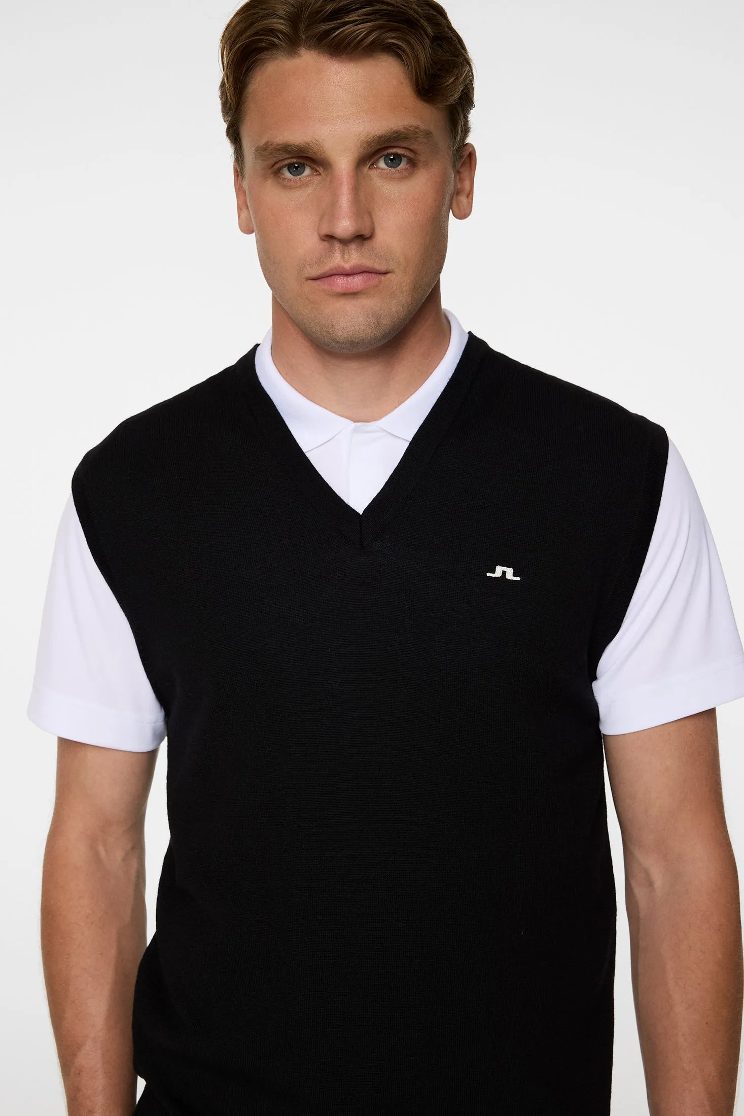 Liam Knitted Vest / Black sold by J. Lindeberg product image thumbnail 5