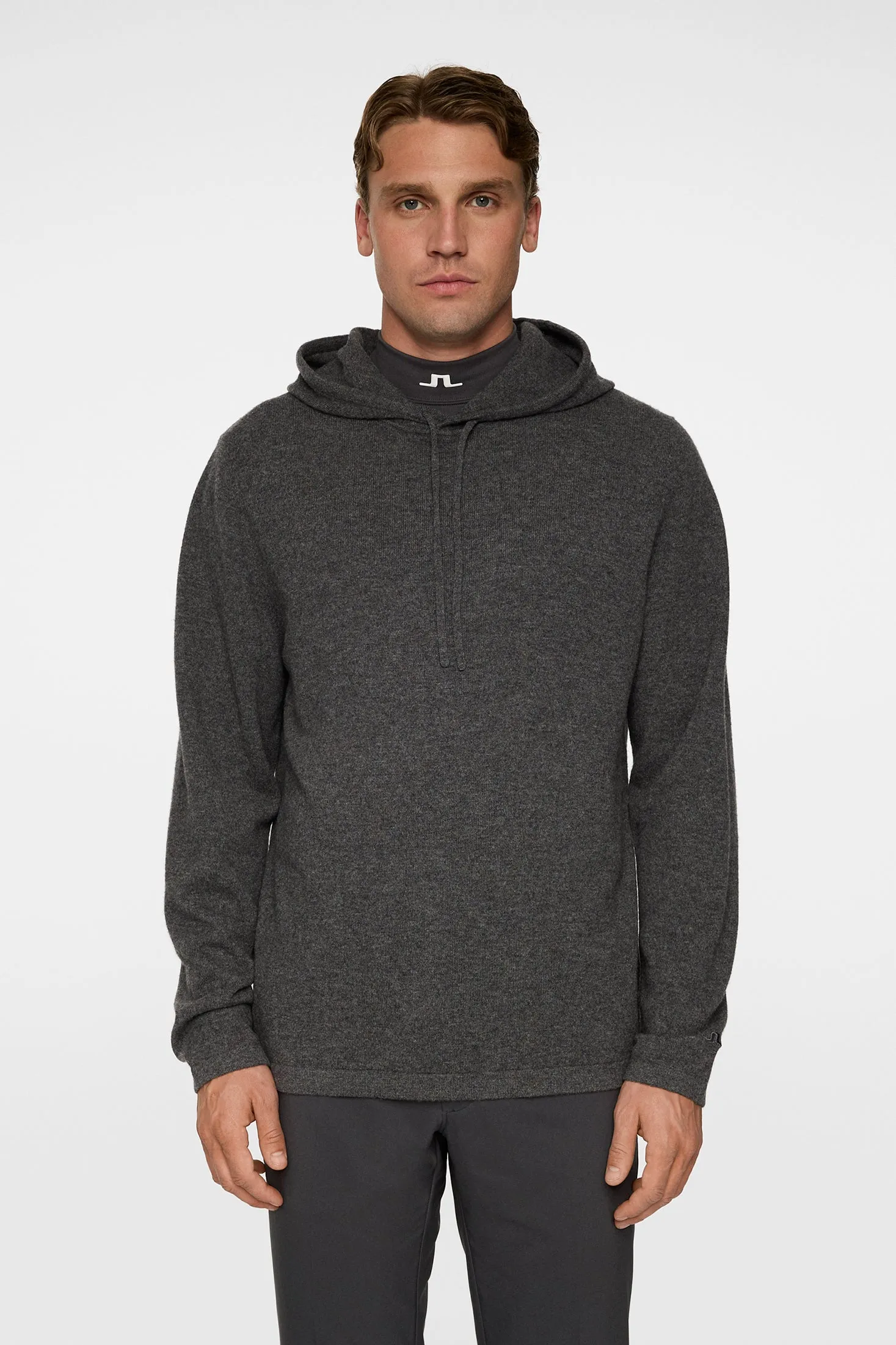 Kolton Cashmere Hoodie / Dark Grey Melange sold by J. Lindeberg product image thumbnail 2