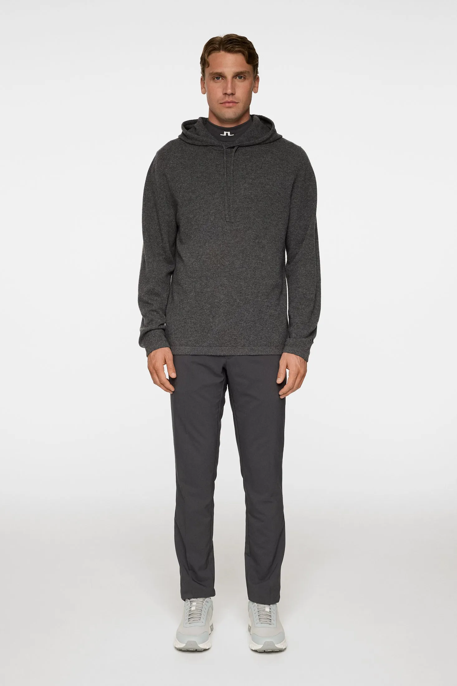 Kolton Cashmere Hoodie / Dark Grey Melange sold by J. Lindeberg product image thumbnail 4