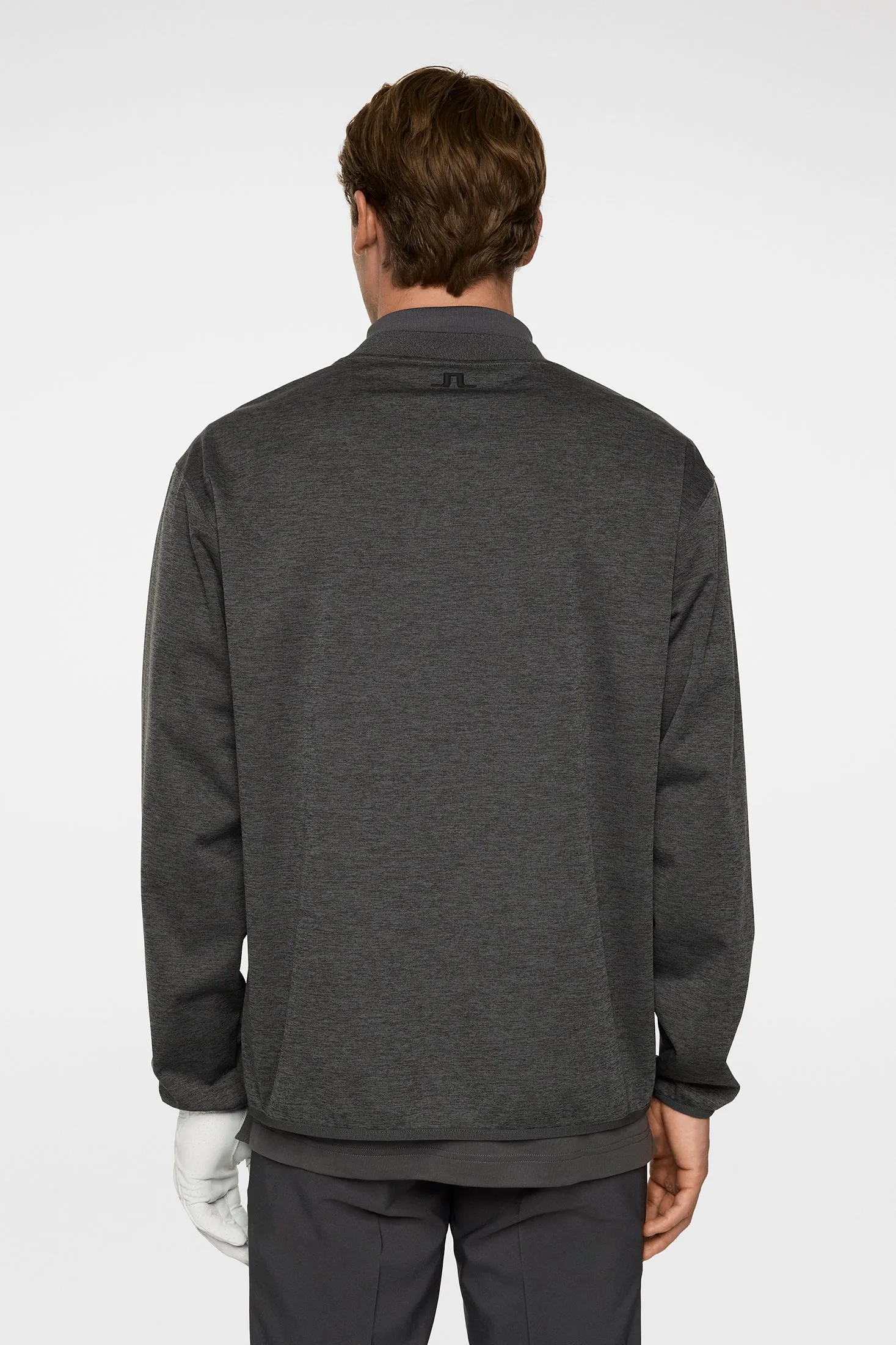 Jose Windblock Crew Neck / Asphalt and Black Melange sold by J. Lindeberg product image thumbnail 3