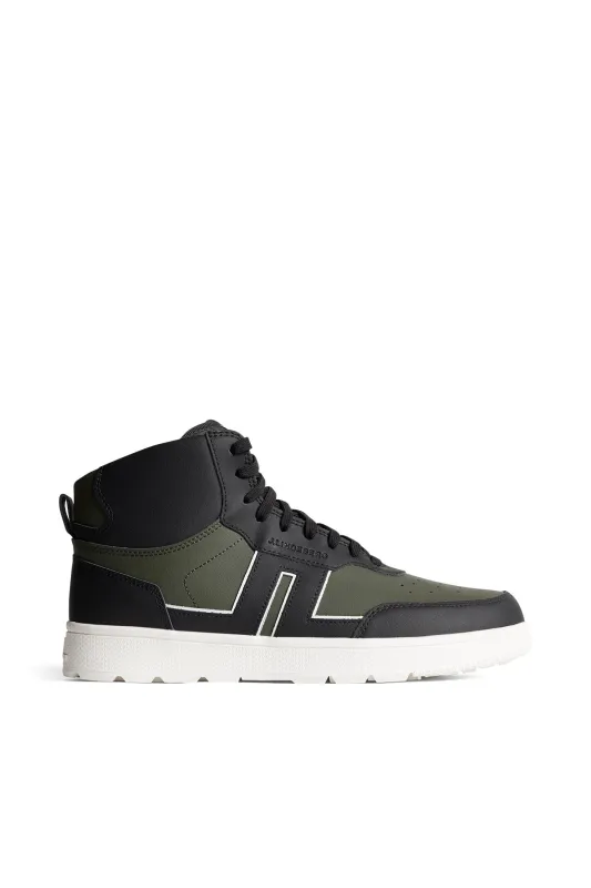 Ace High-Top Golf Sneaker W / Forest Green sold by J. Lindeberg