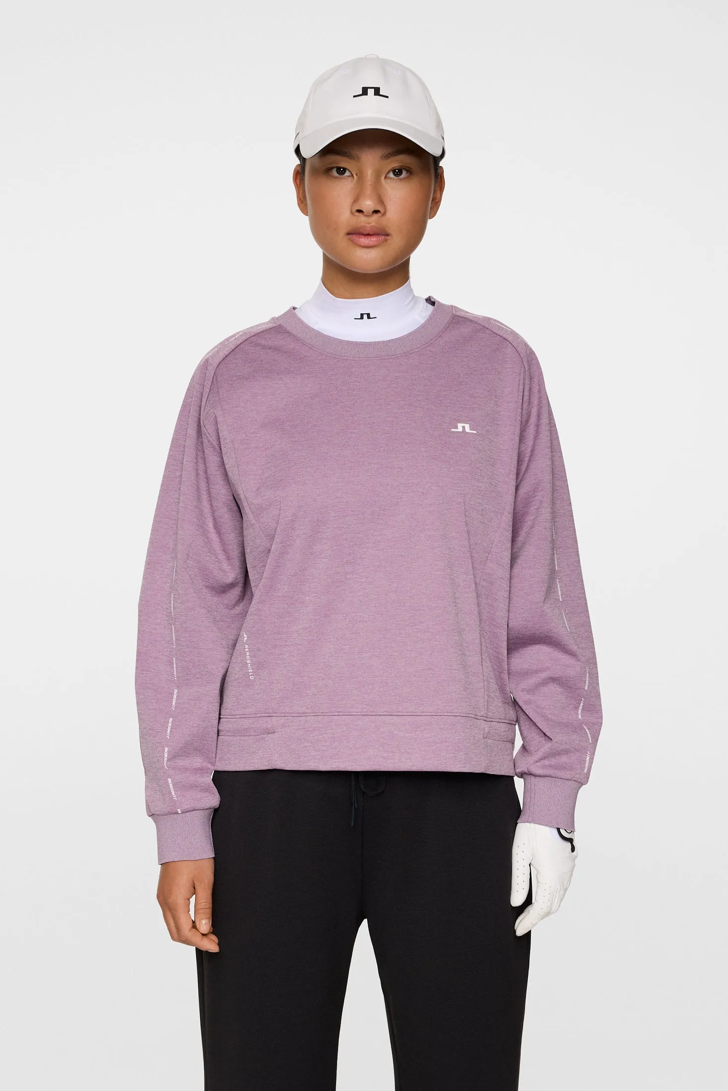 Lucy Windblock Sweatshirt / Very Grape Melange sold by J. Lindeberg product image thumbnail 2