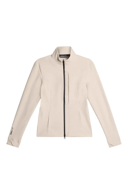 Taylor Zip Mid Layer / Moonbeam sold by J. Lindeberg