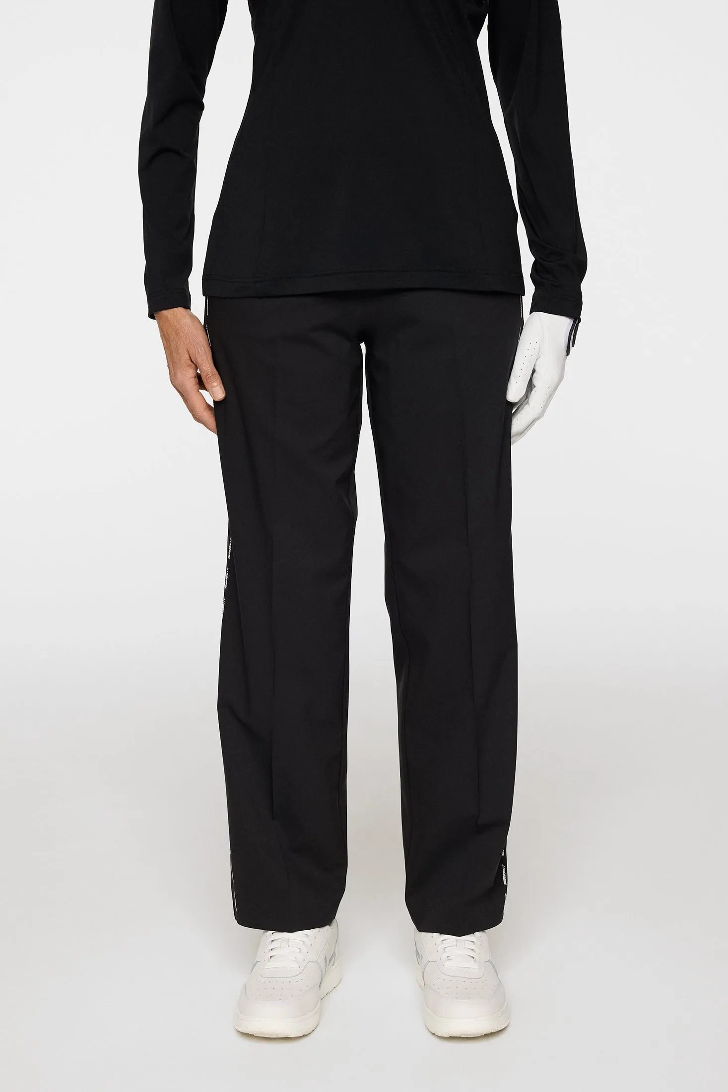Norah Side Stripe Pant / Black sold by J. Lindeberg product image thumbnail 2