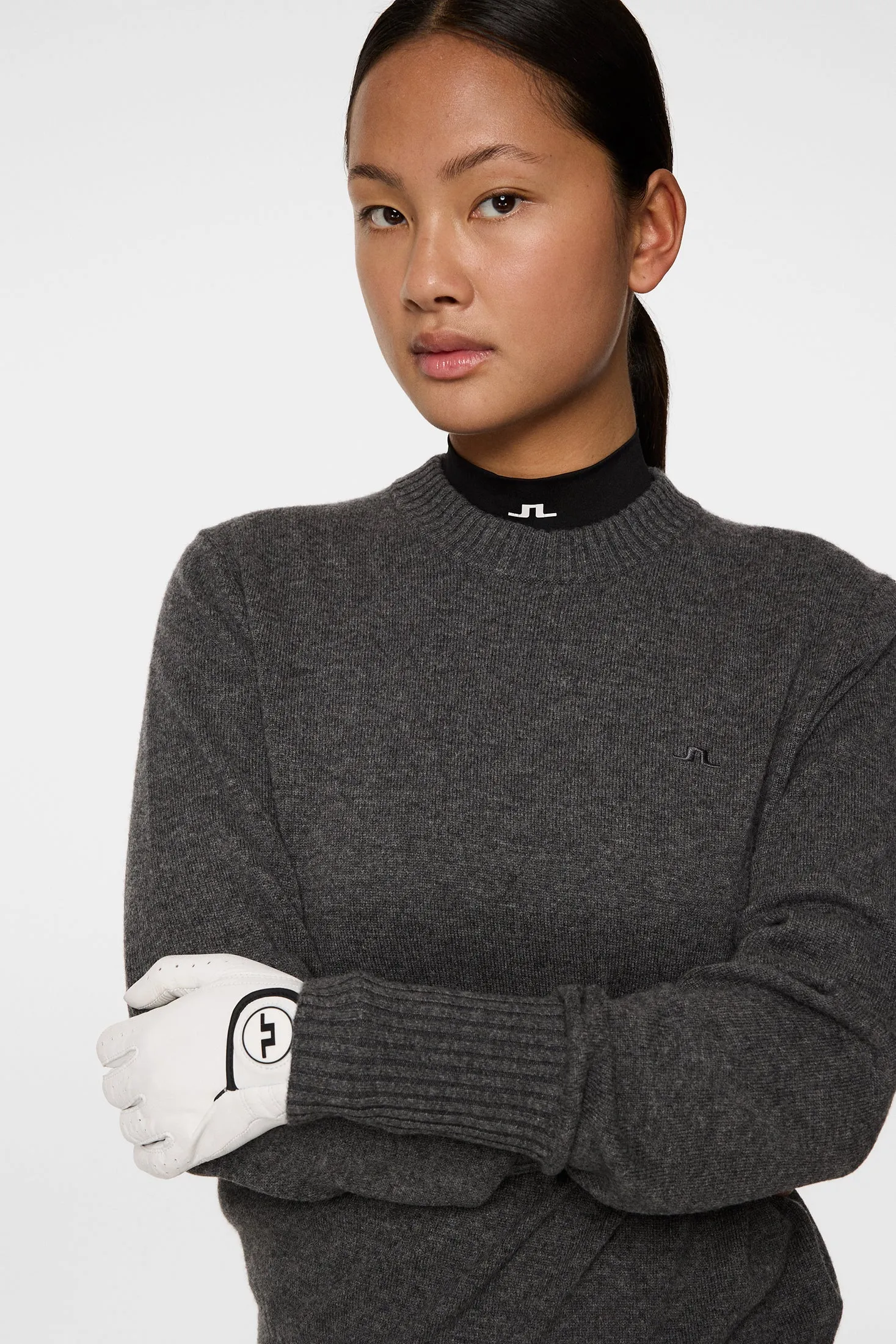 Mina Knitted Sweater / Dark Grey Melange sold by J. Lindeberg product image thumbnail 5
