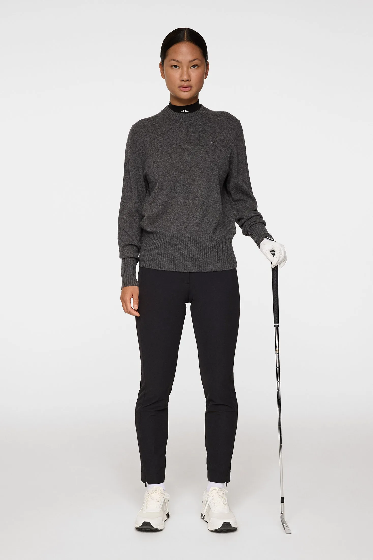 Mina Knitted Sweater / Dark Grey Melange sold by J. Lindeberg product image thumbnail 4