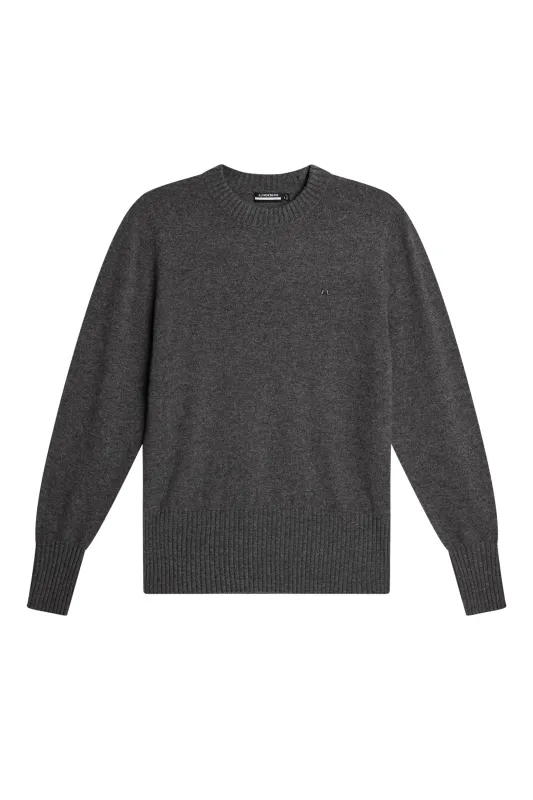 Mina Knitted Sweater / Dark Grey Melange sold by J. Lindeberg
