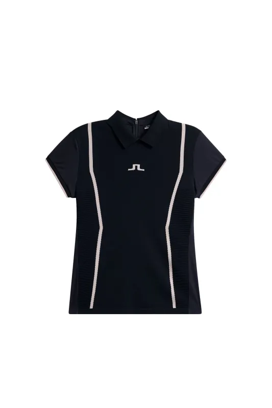 Theodora Hybrid Knit Shirt / JL Navy sold by J. Lindeberg