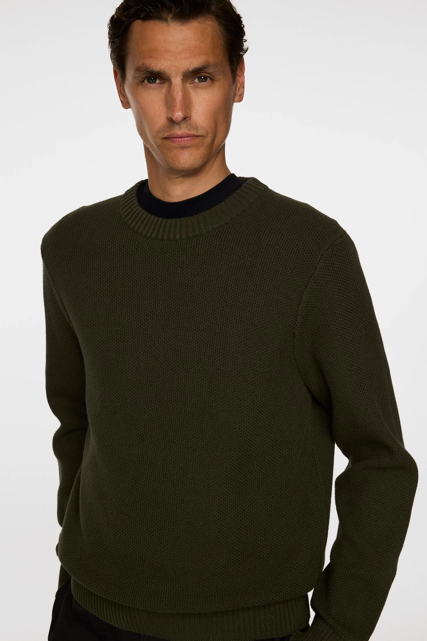 Oliver Structure Sweater / Forest Green sold by J. Lindeberg product image thumbnail 5