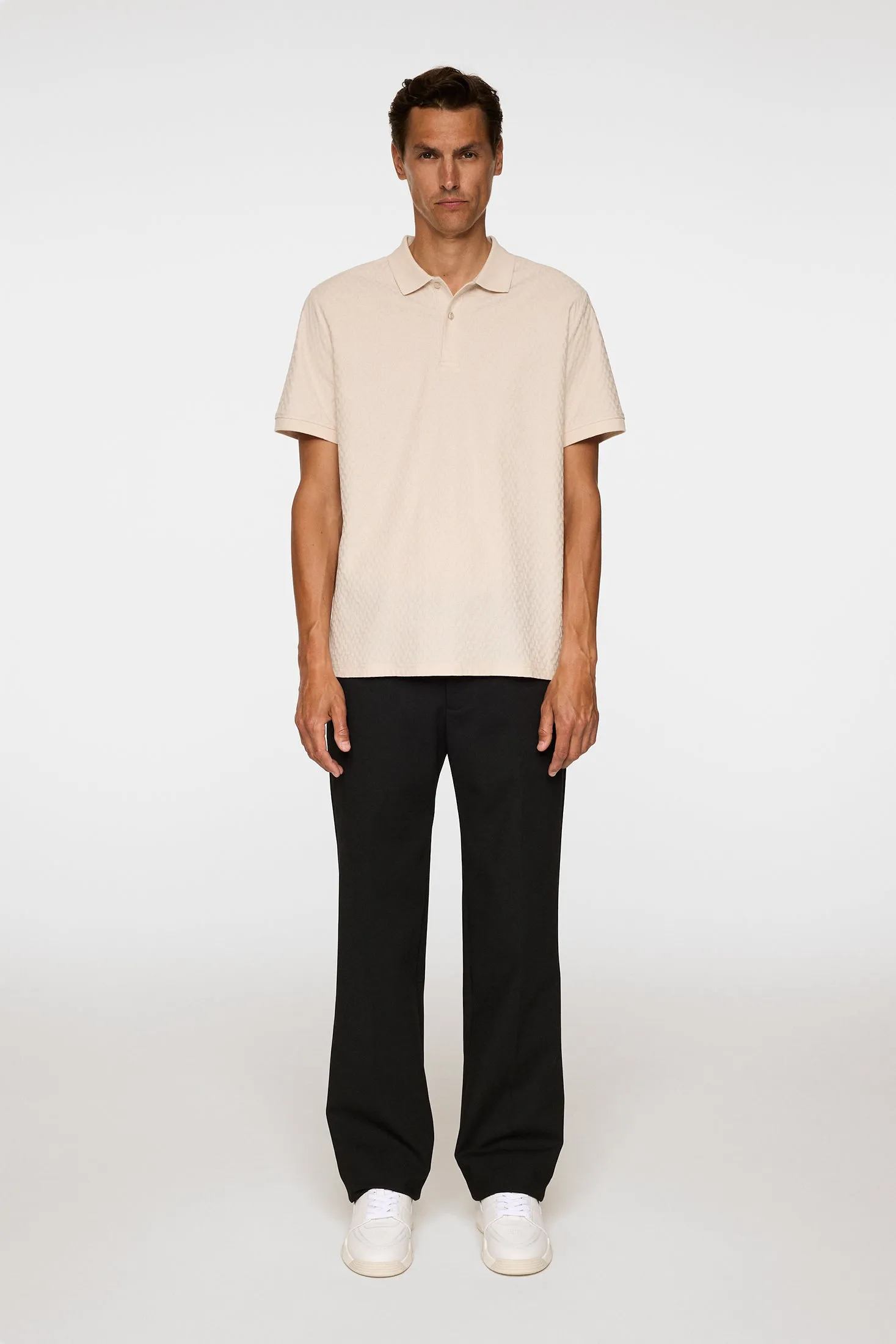 Devon Jacquard Polo / Moonbeam sold by J. Lindeberg product image thumbnail 4