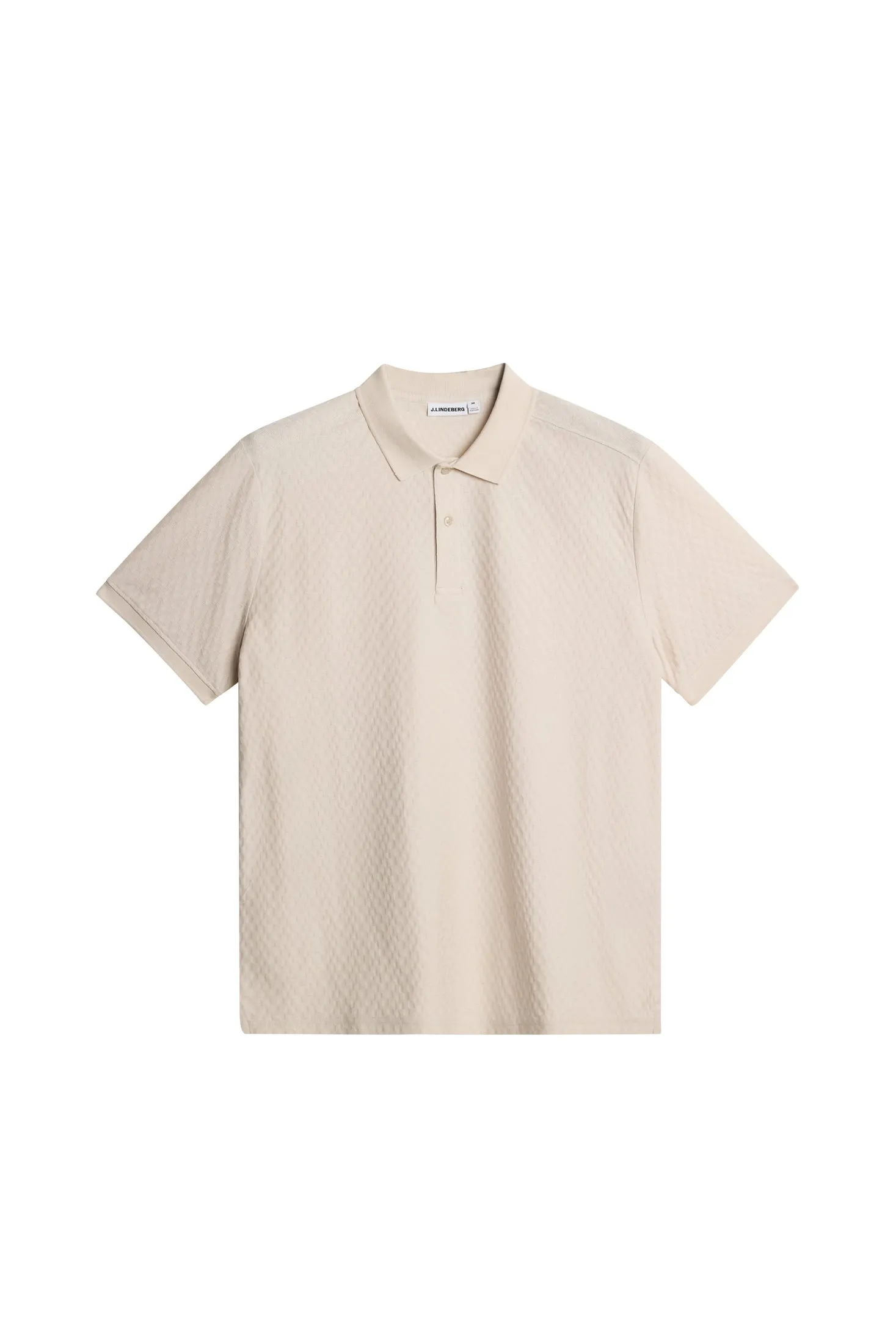 Devon Jacquard Polo / Moonbeam sold by J. Lindeberg