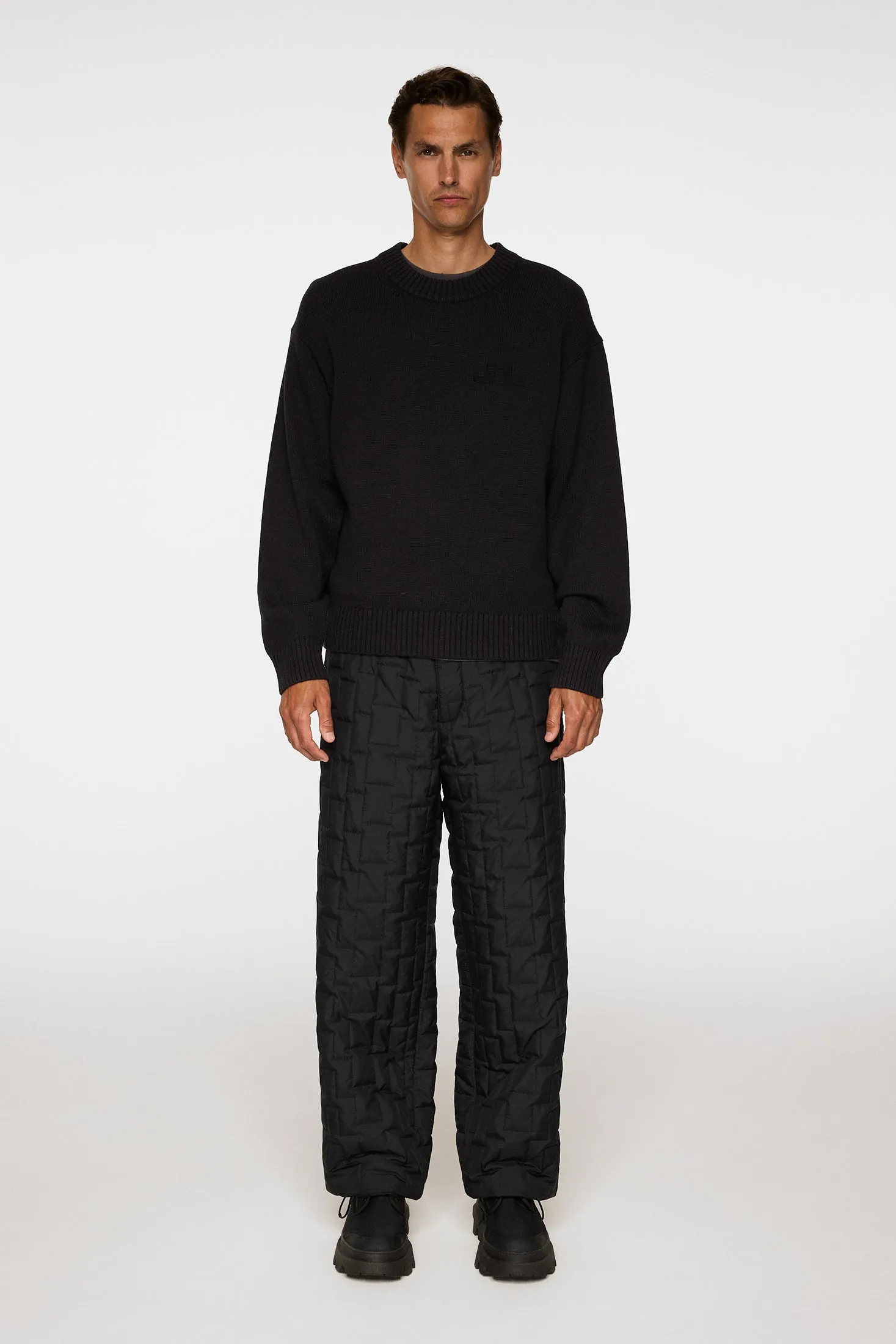 Eddy Cotton Wool Crew Neck / Black sold by J. Lindeberg product image thumbnail 4