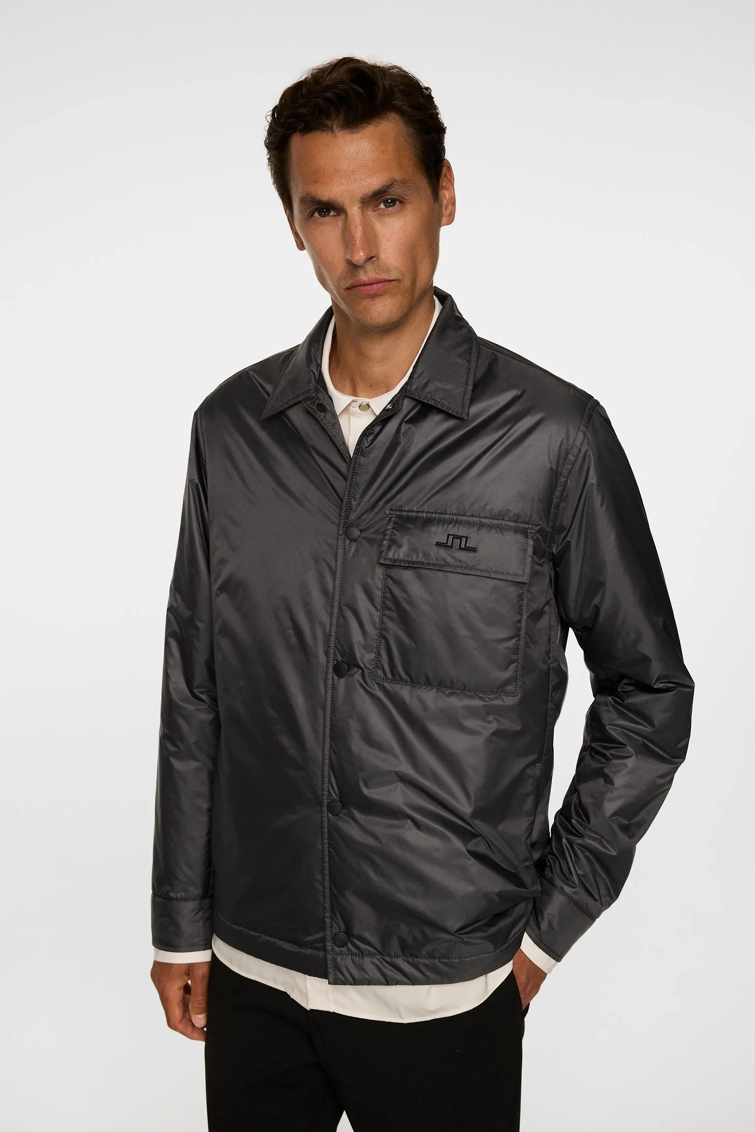 Nile Nylon padded Overshirt / Asphalt sold by J. Lindeberg product image thumbnail 5