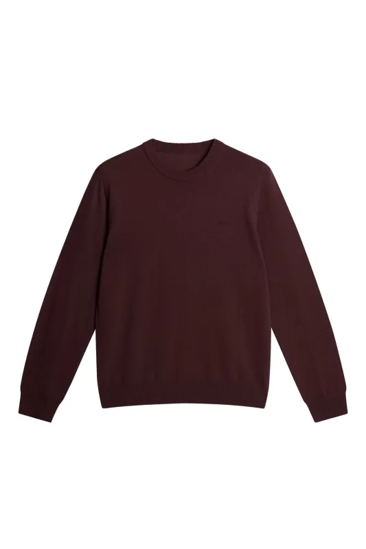 Keane Merino Crew Neck / Huckleberry sold by J. Lindeberg