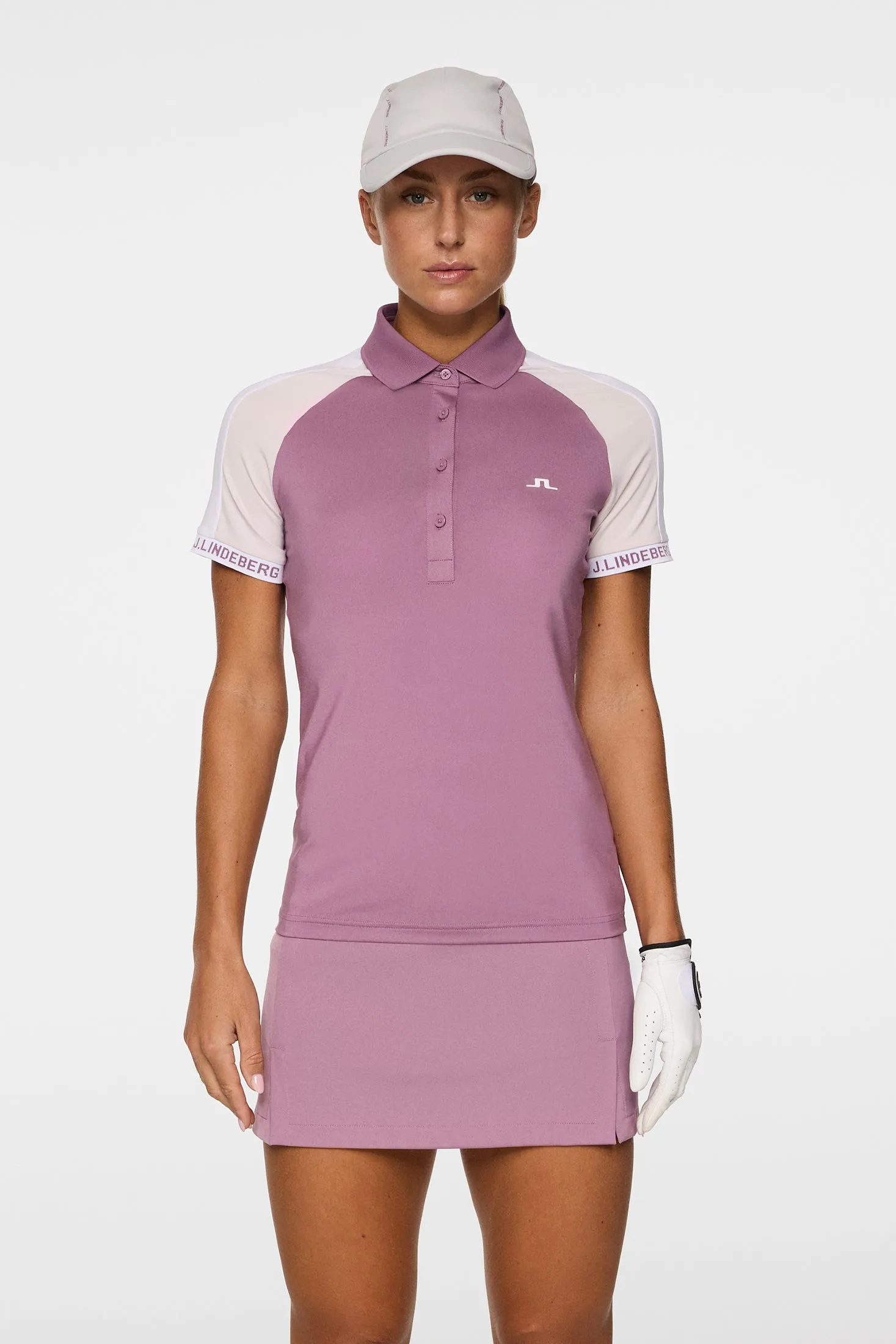 Priya Polo / Very Grape sold by J. Lindeberg product image thumbnail 2