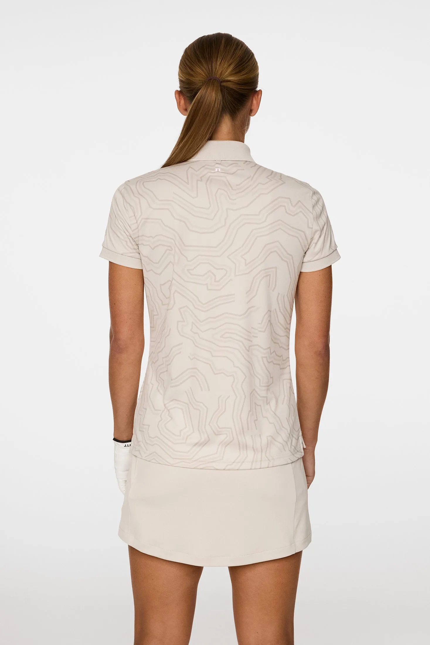 Tour Tech Print Polo / Topo Moonbeam L sold by J. Lindeberg product image thumbnail 3