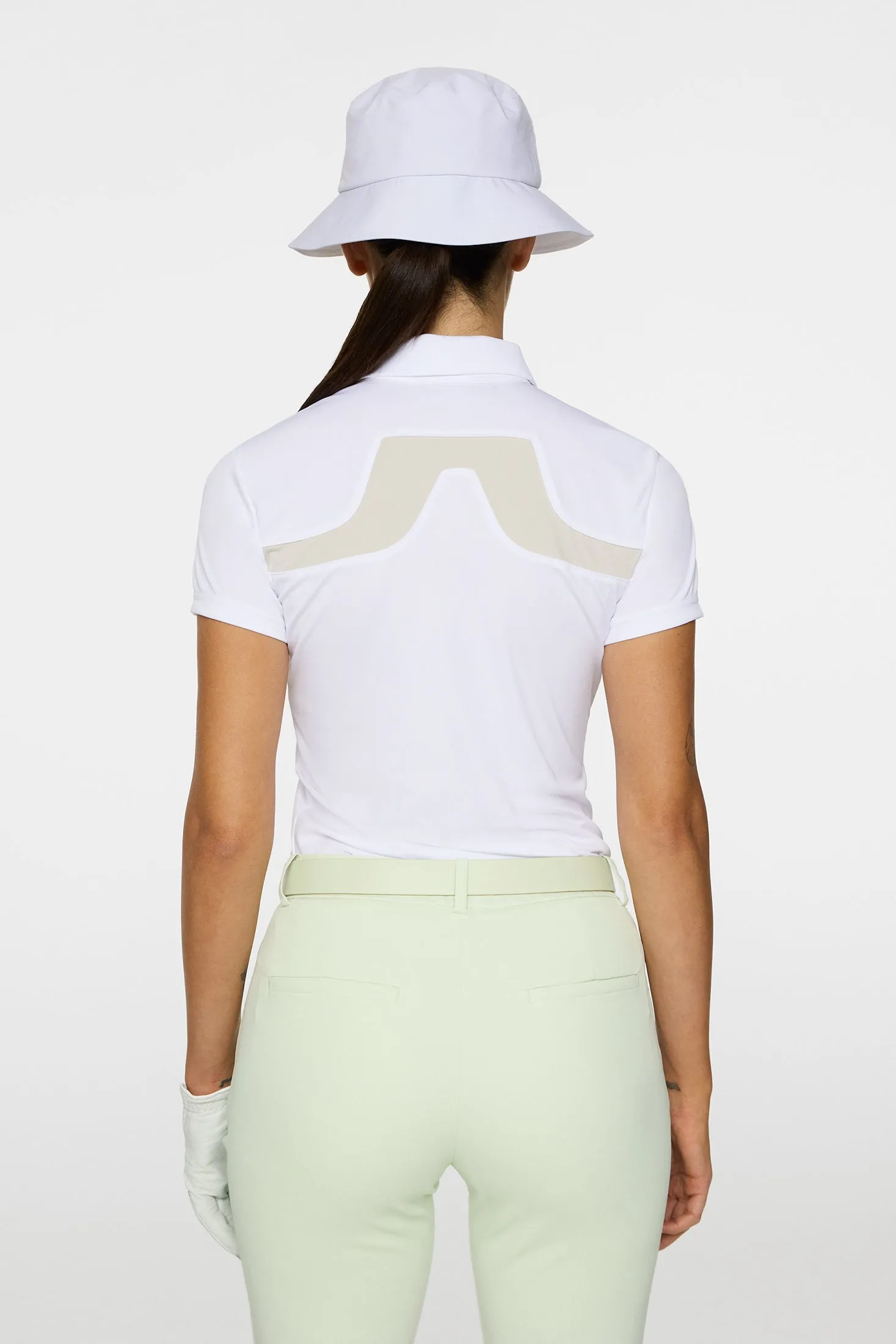 Cassie Polo / White sold by J. Lindeberg product image thumbnail 4
