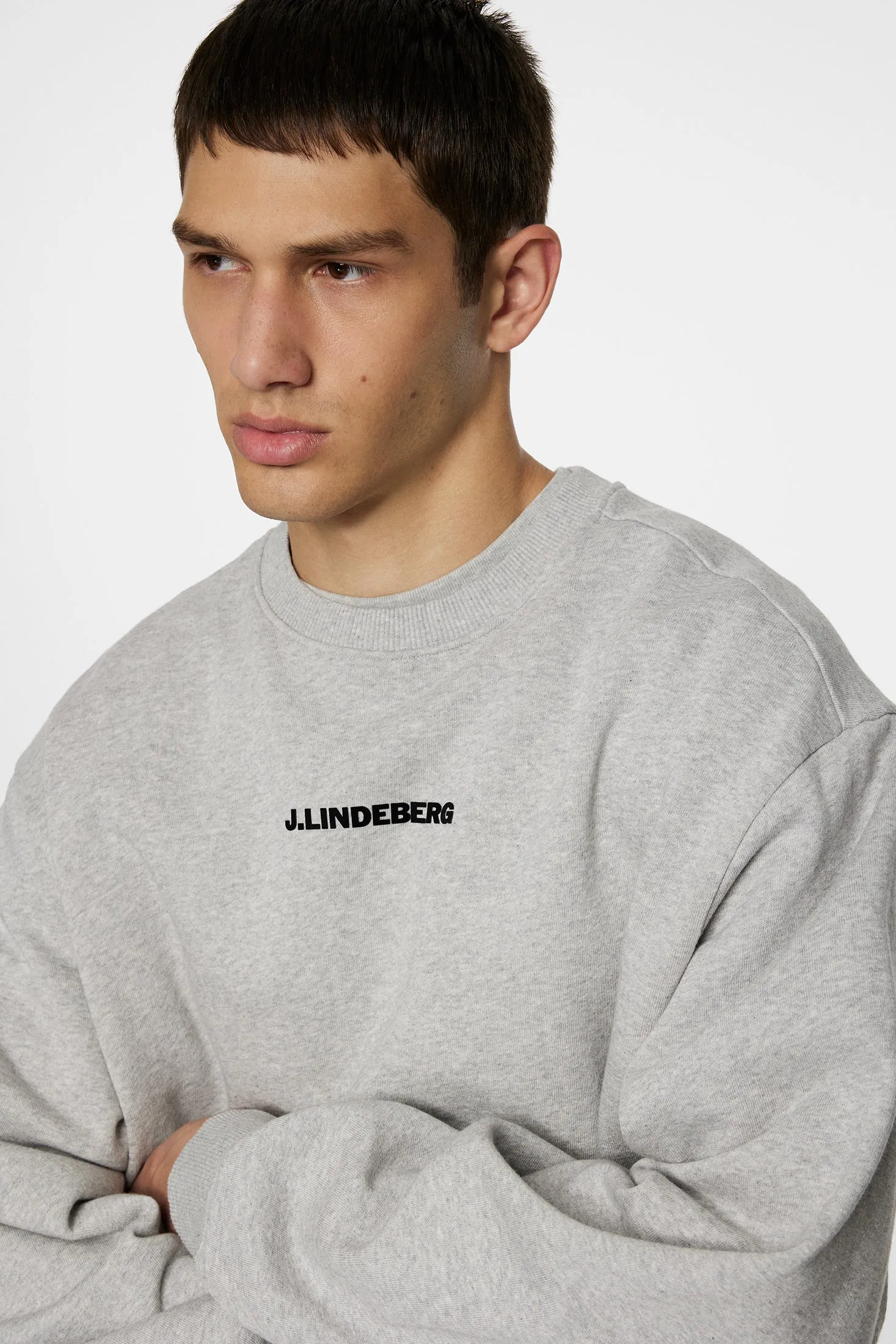 Callan Crew Neck / Light Grey Melange sold by J. Lindeberg product image thumbnail 5