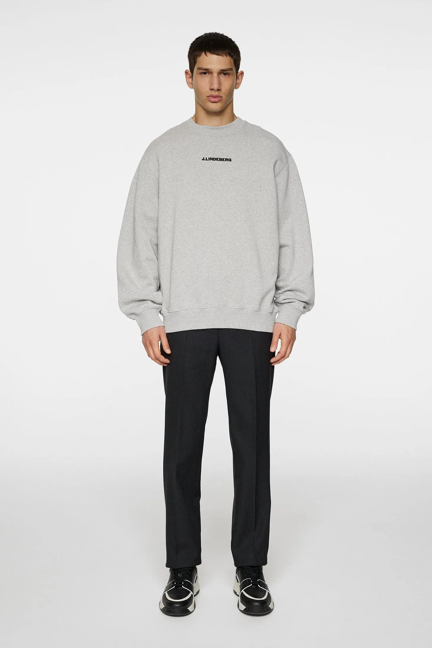 Callan Crew Neck / Light Grey Melange sold by J. Lindeberg product image thumbnail 4