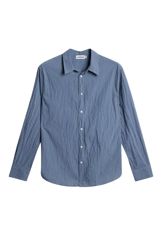 Reg LS stripe Shirt / Vintage Indigo sold by J. Lindeberg