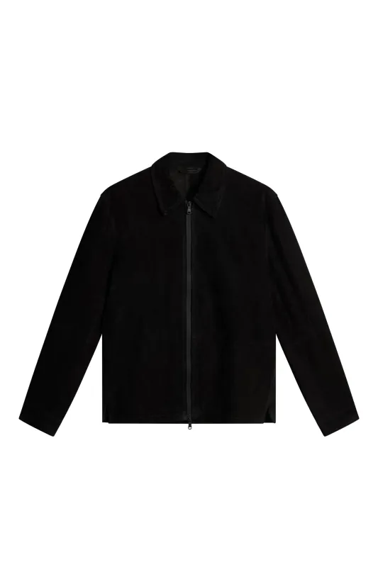 Jase WR Suede Overshirt / Black made by J. Lindeberg