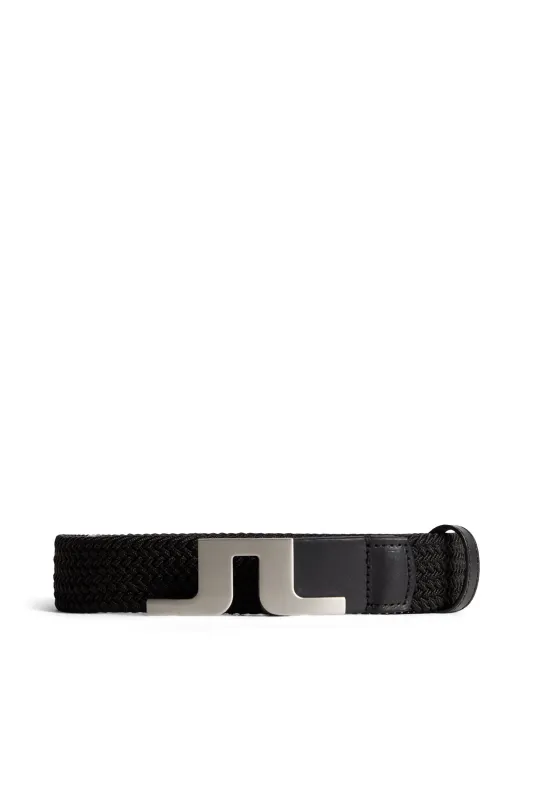 Berry Elastic Belt / Black sold by J. Lindeberg