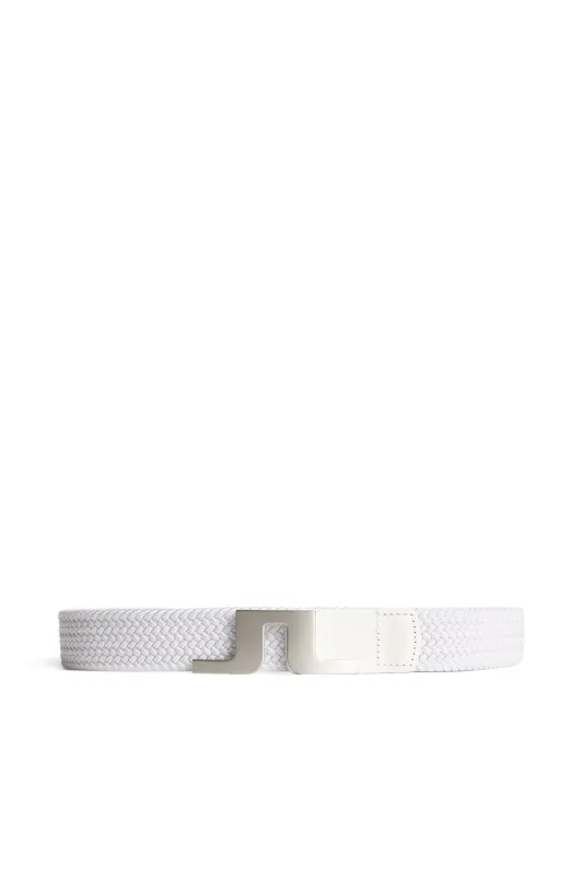 Berry Elastic Belt / White sold by J. Lindeberg