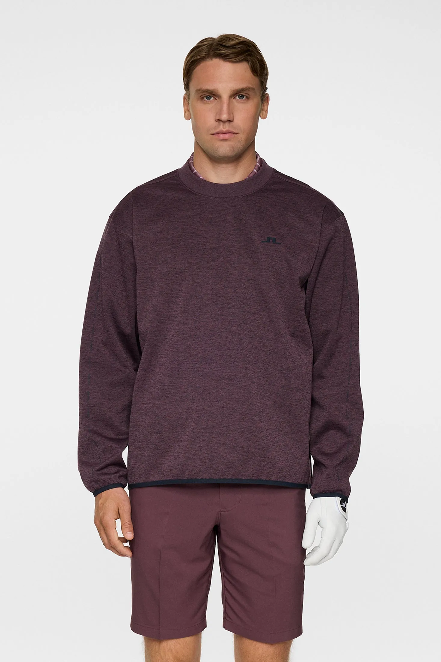 Jose Windblock Crew Neck / Huckleberry melange sold by J. Lindeberg product image thumbnail 2