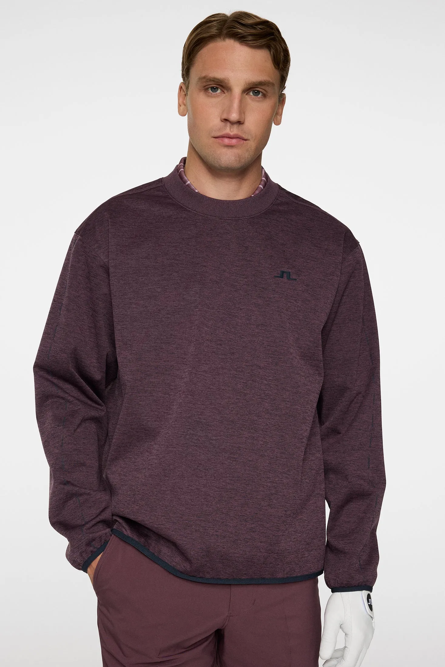 Jose Windblock Crew Neck / Huckleberry melange sold by J. Lindeberg product image thumbnail 5