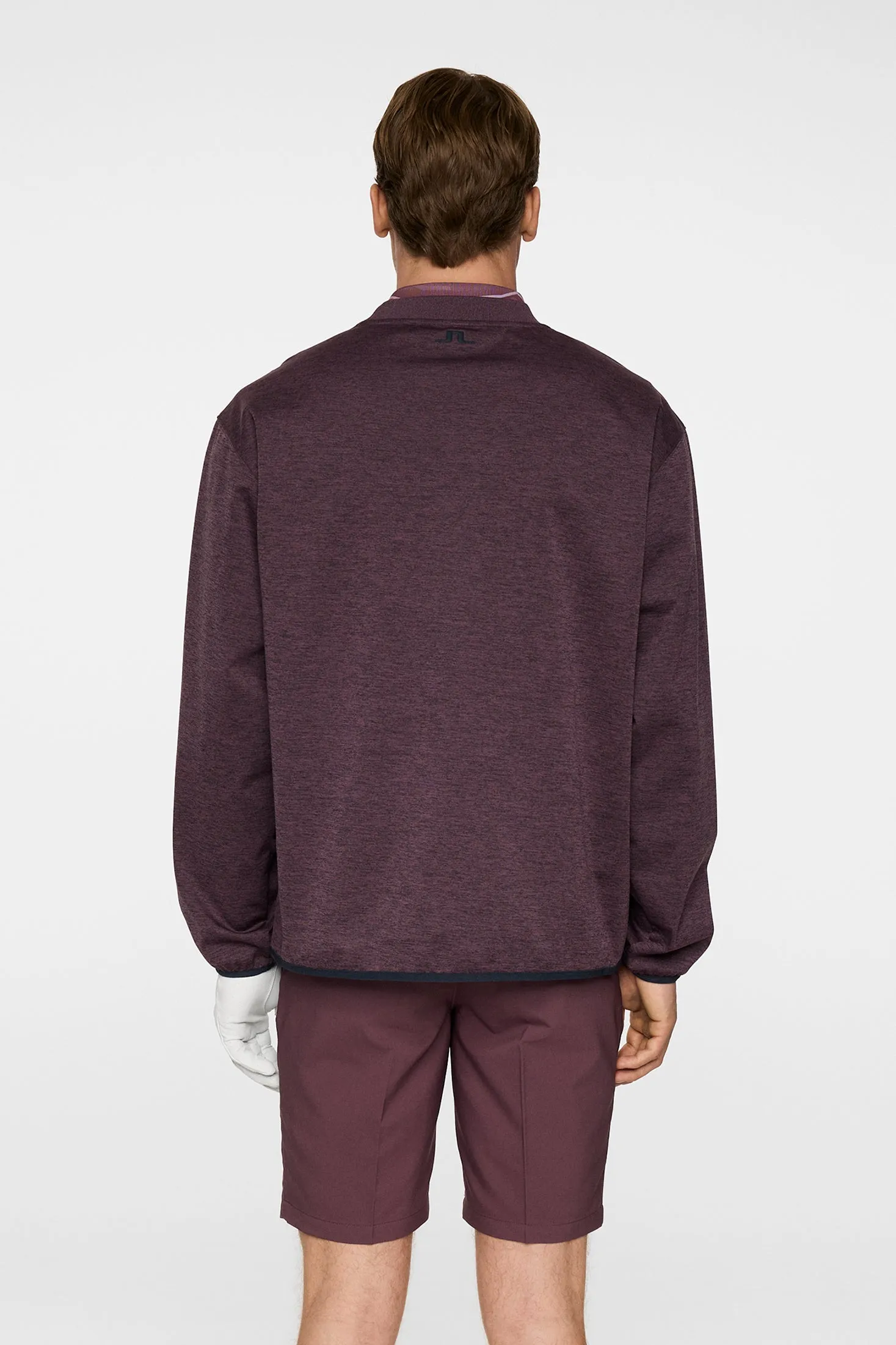 Jose Windblock Crew Neck / Huckleberry melange sold by J. Lindeberg product image thumbnail 3
