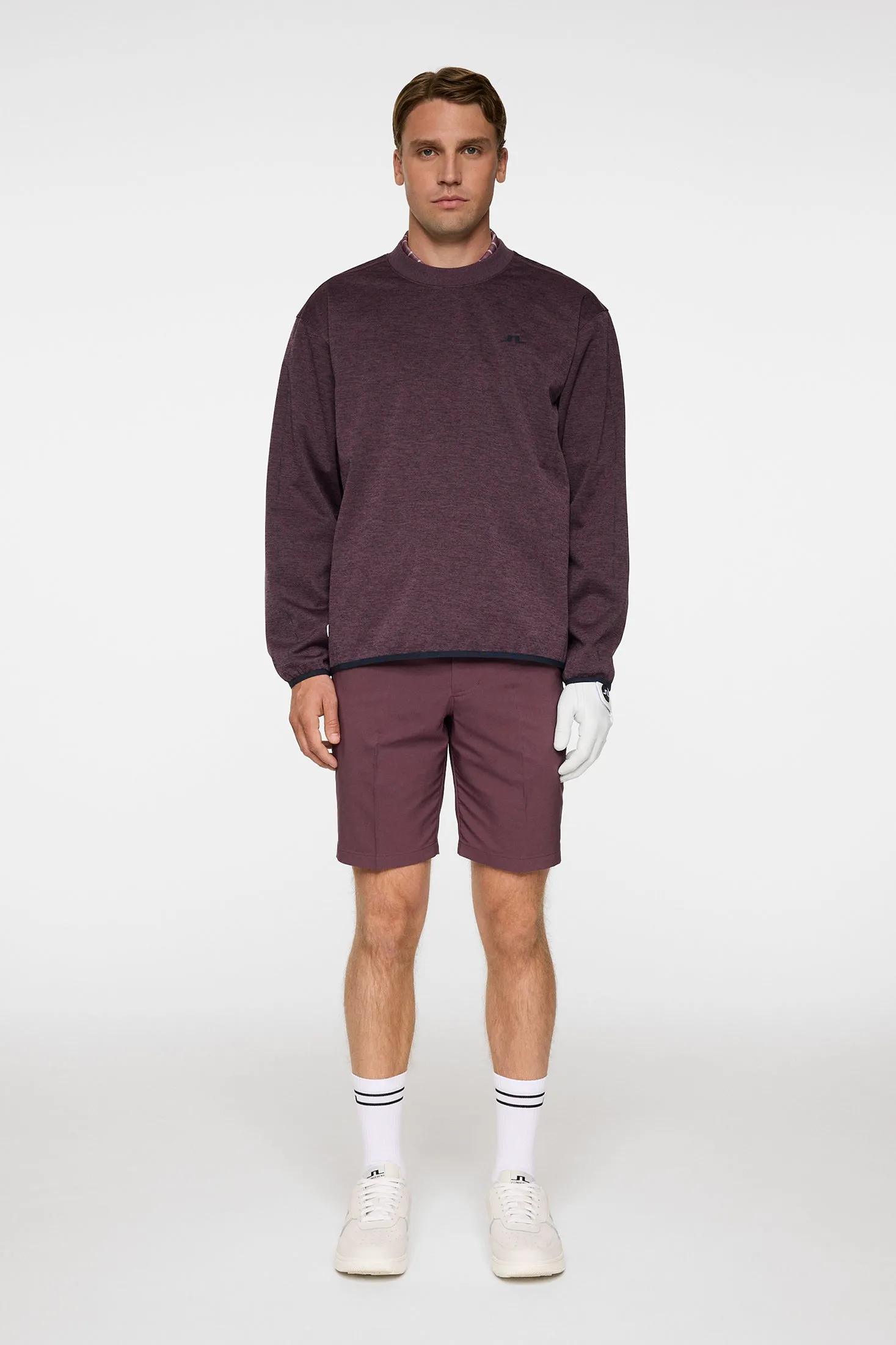 Jose Windblock Crew Neck / Huckleberry melange sold by J. Lindeberg product image thumbnail 4