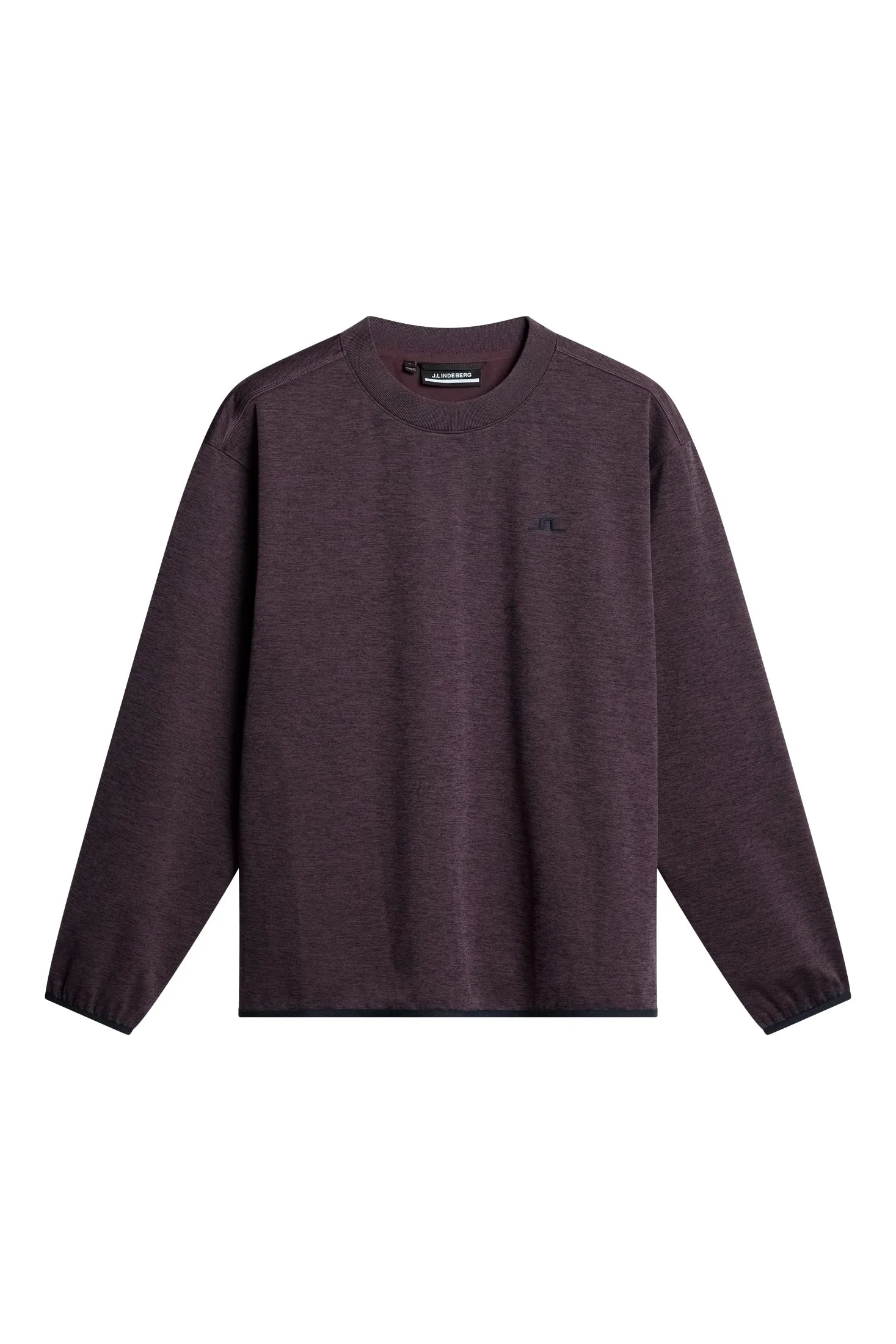 Jose Windblock Crew Neck / Huckleberry melange sold by J. Lindeberg