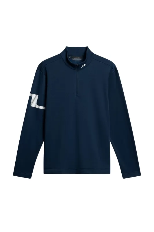 Heath Strike Mid Layer / Navy Melange sold by J. Lindeberg
