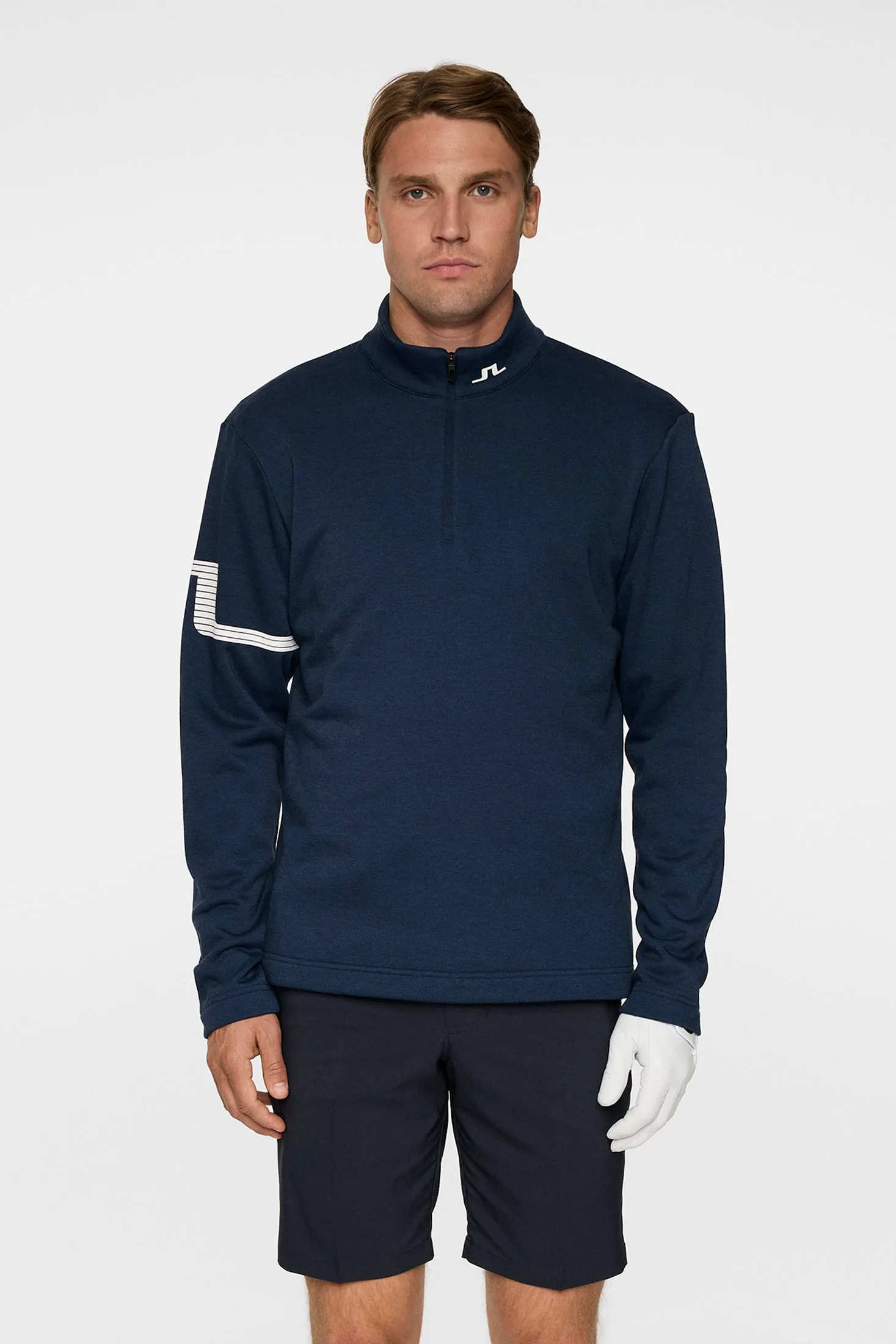 Heath Strike Mid Layer / Navy Melange sold by J. Lindeberg product image thumbnail 2