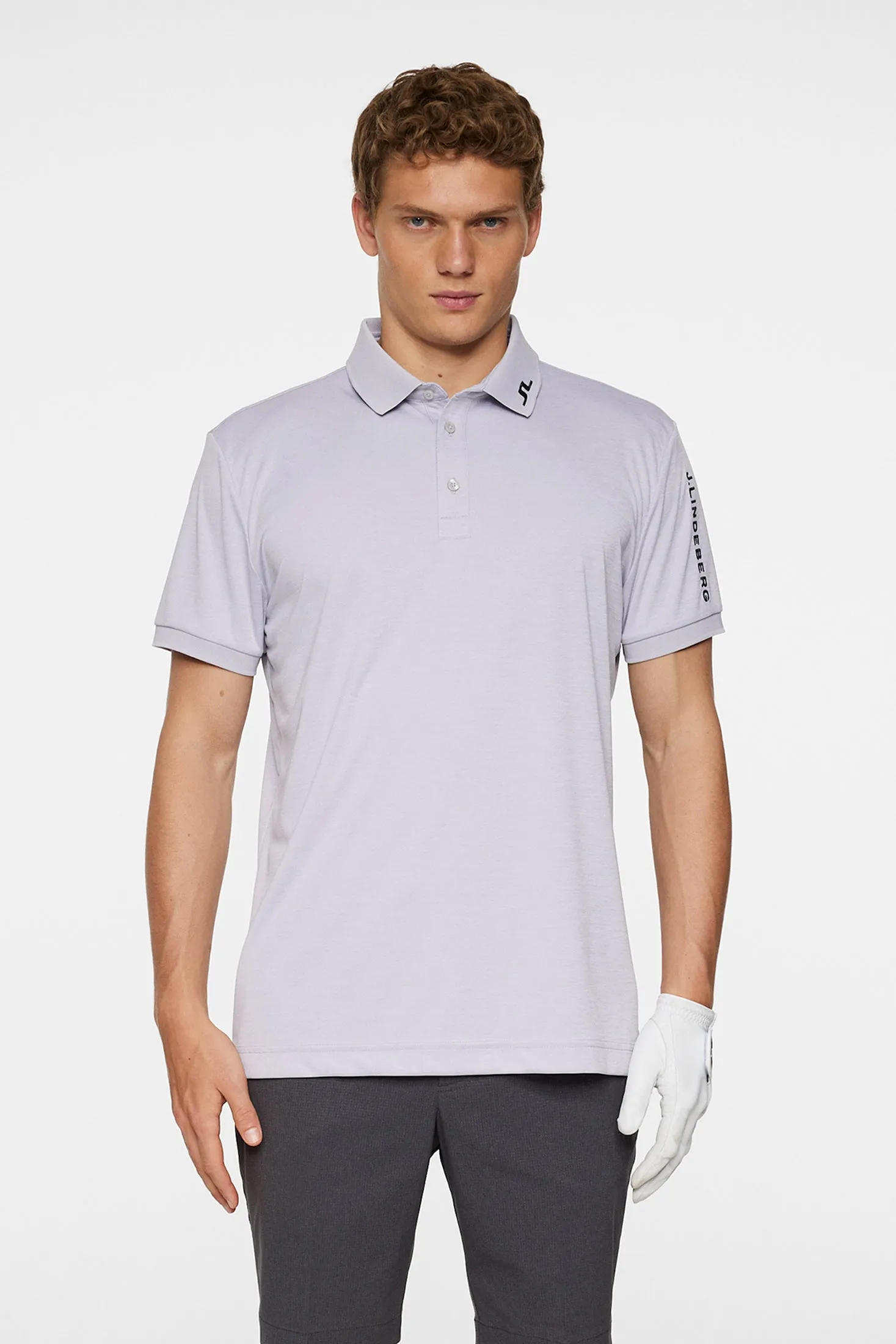 Tour Tech Polo / Light Grey Melange sold by J. Lindeberg product image thumbnail 2