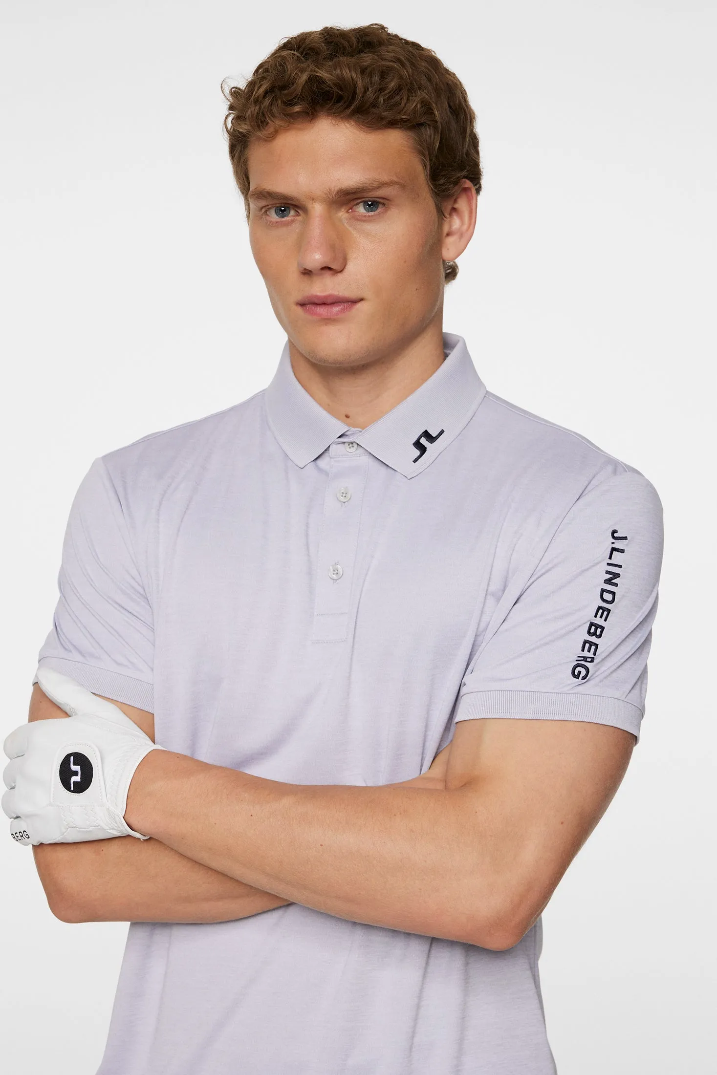Tour Tech Polo / Light Grey Melange sold by J. Lindeberg product image thumbnail 5