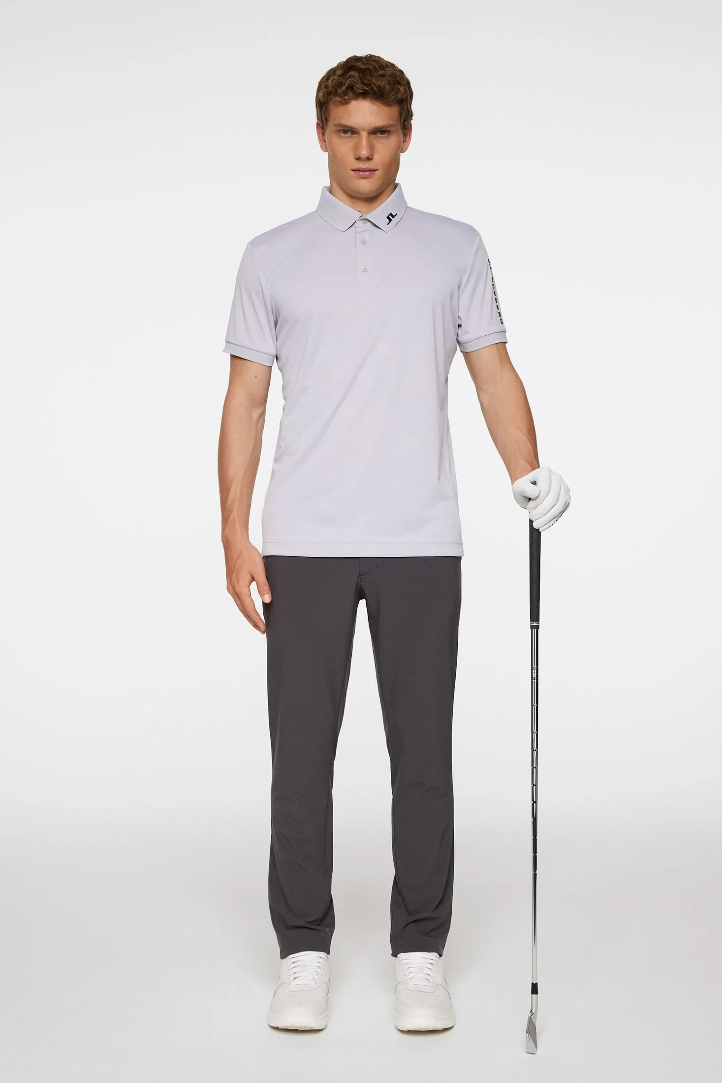 Tour Tech Slim Fit Polo / Light Grey Melange sold by J. Lindeberg product image thumbnail 4