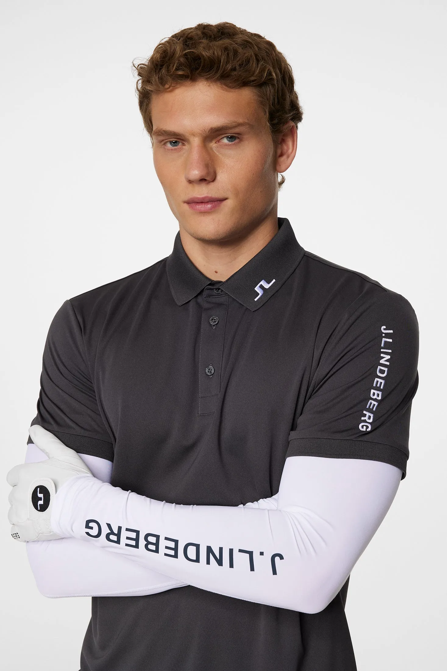 Tour Tech Slim Fit Polo / Asphalt sold by J. Lindeberg product image thumbnail 5