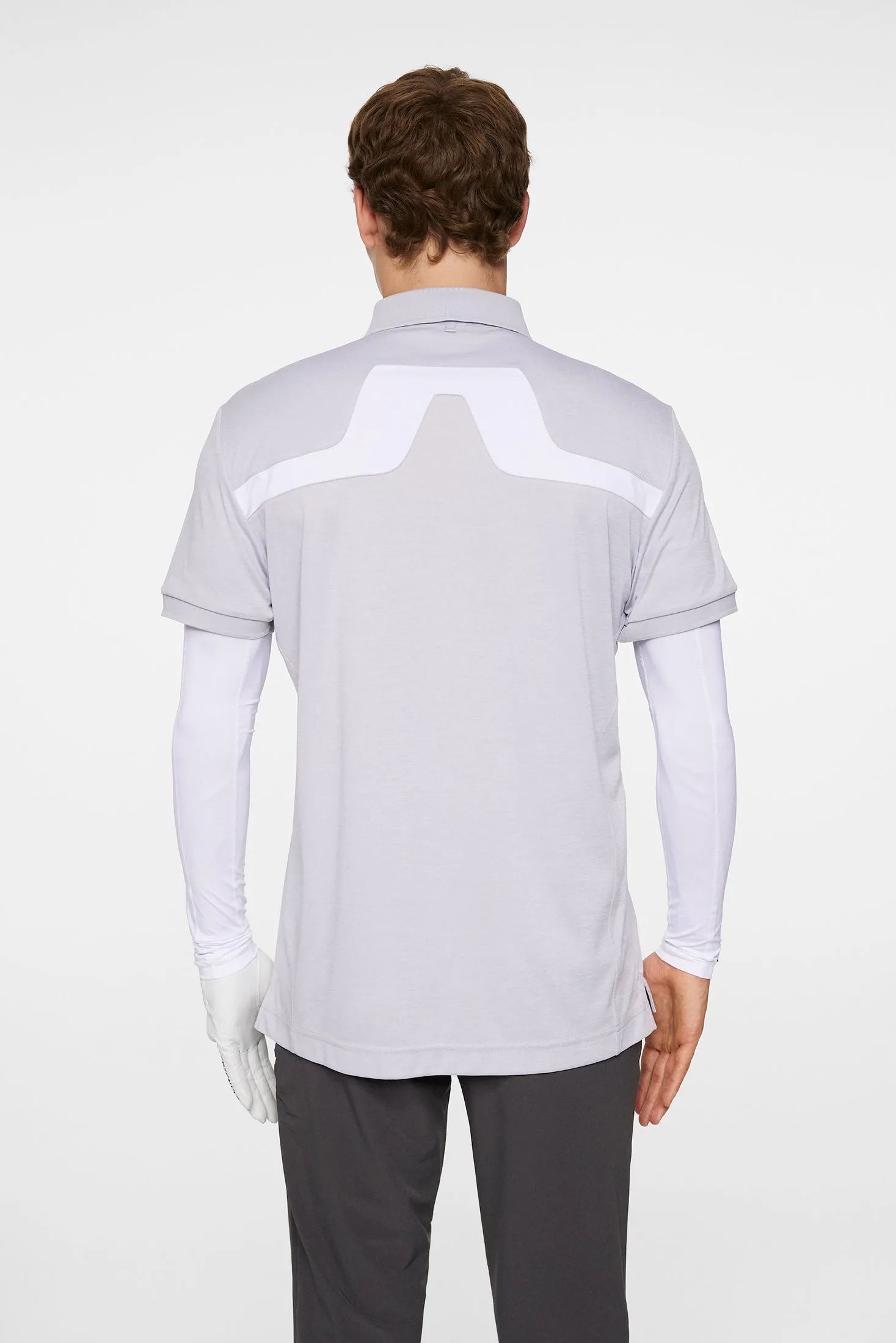 KV Polo / Light Grey Melange sold by J. Lindeberg product image thumbnail 4